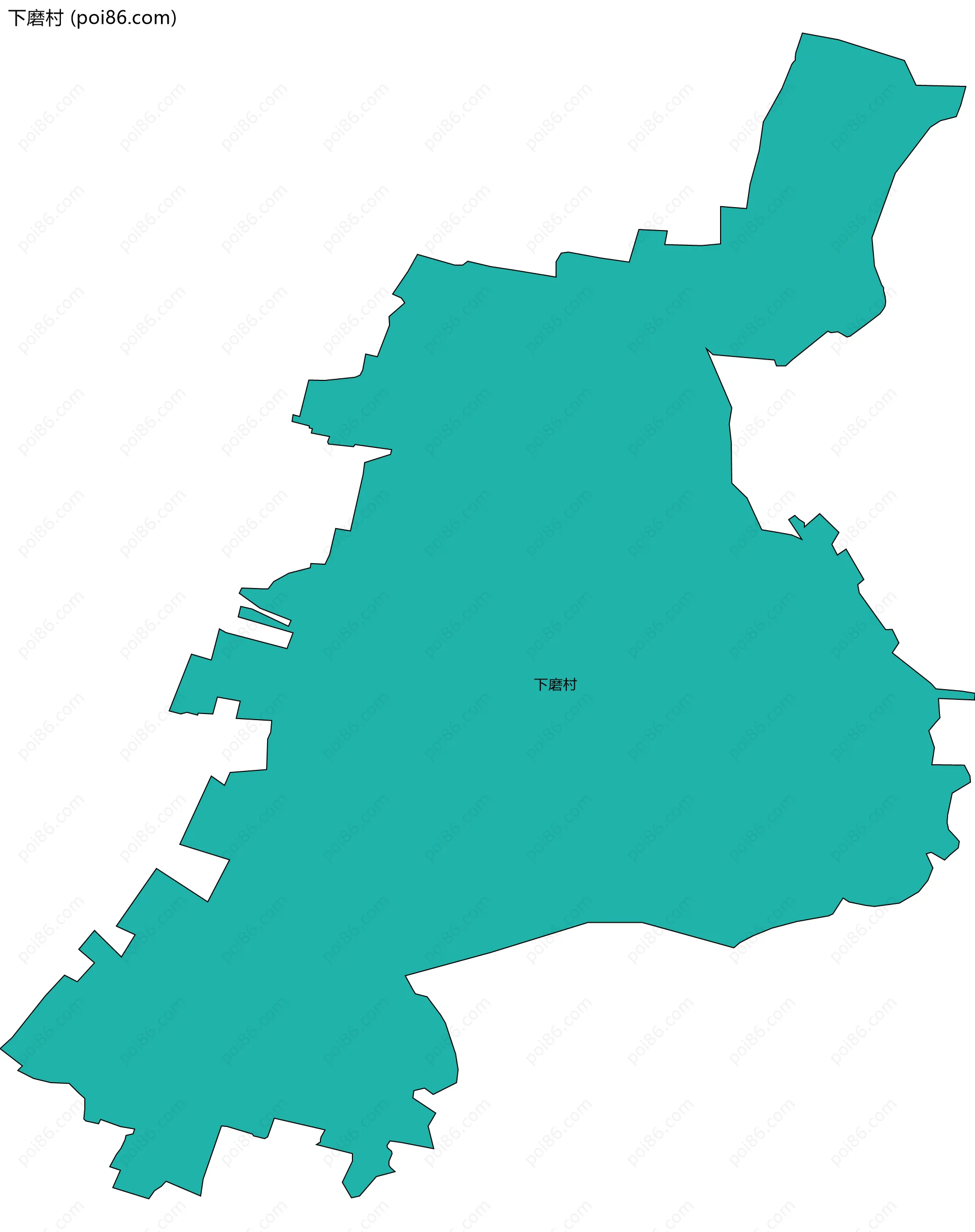 下磨村边界地图