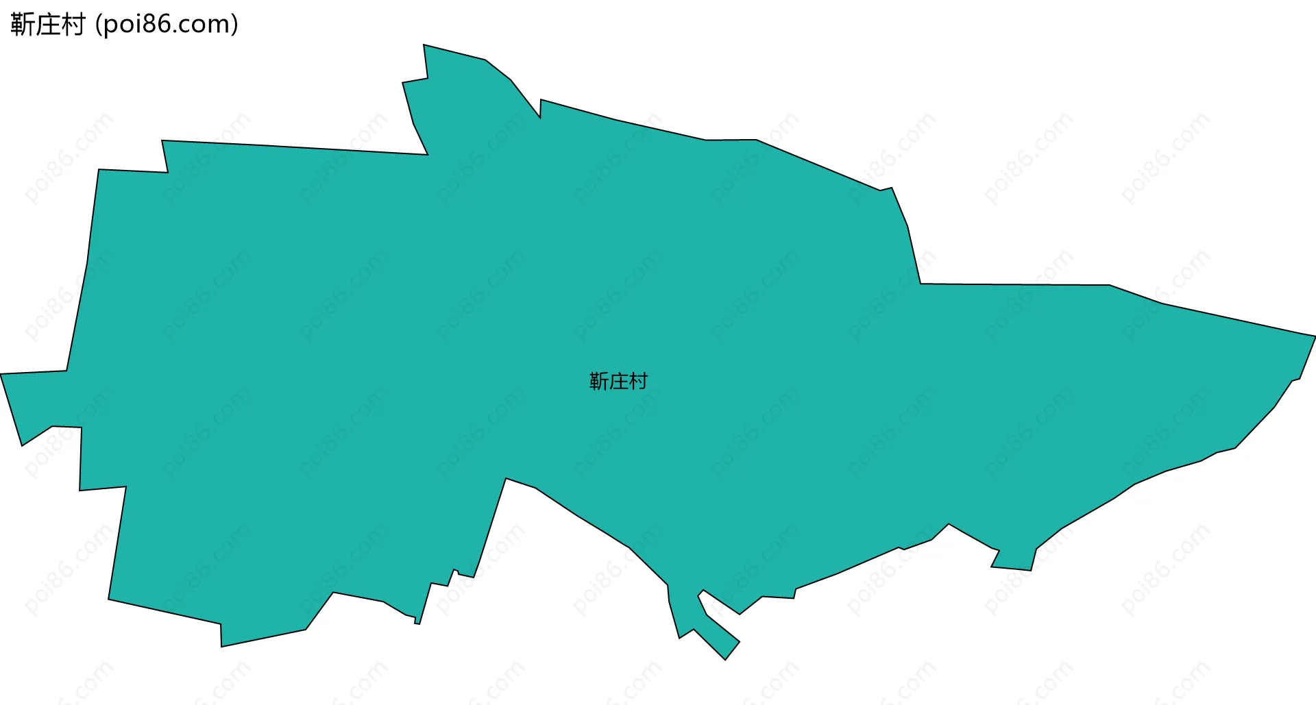 靳庄村边界地图