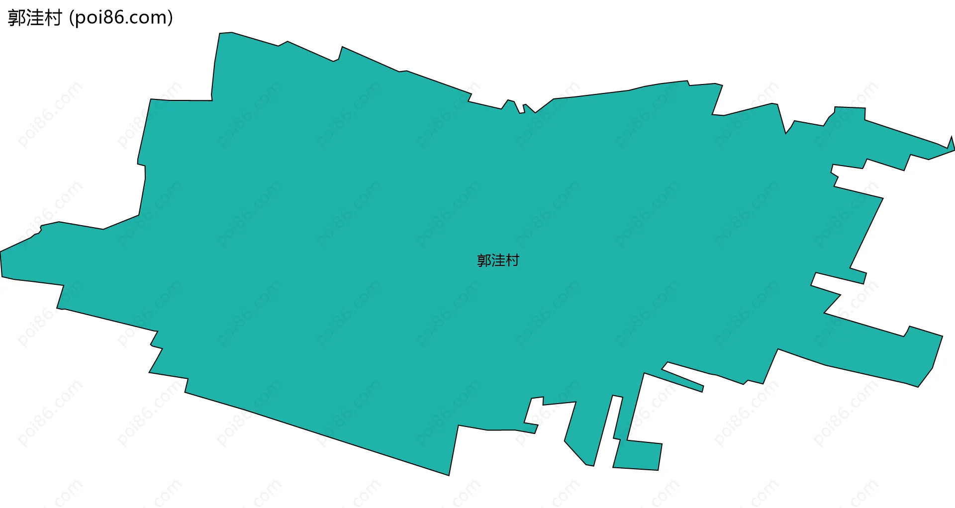 郭洼村边界地图