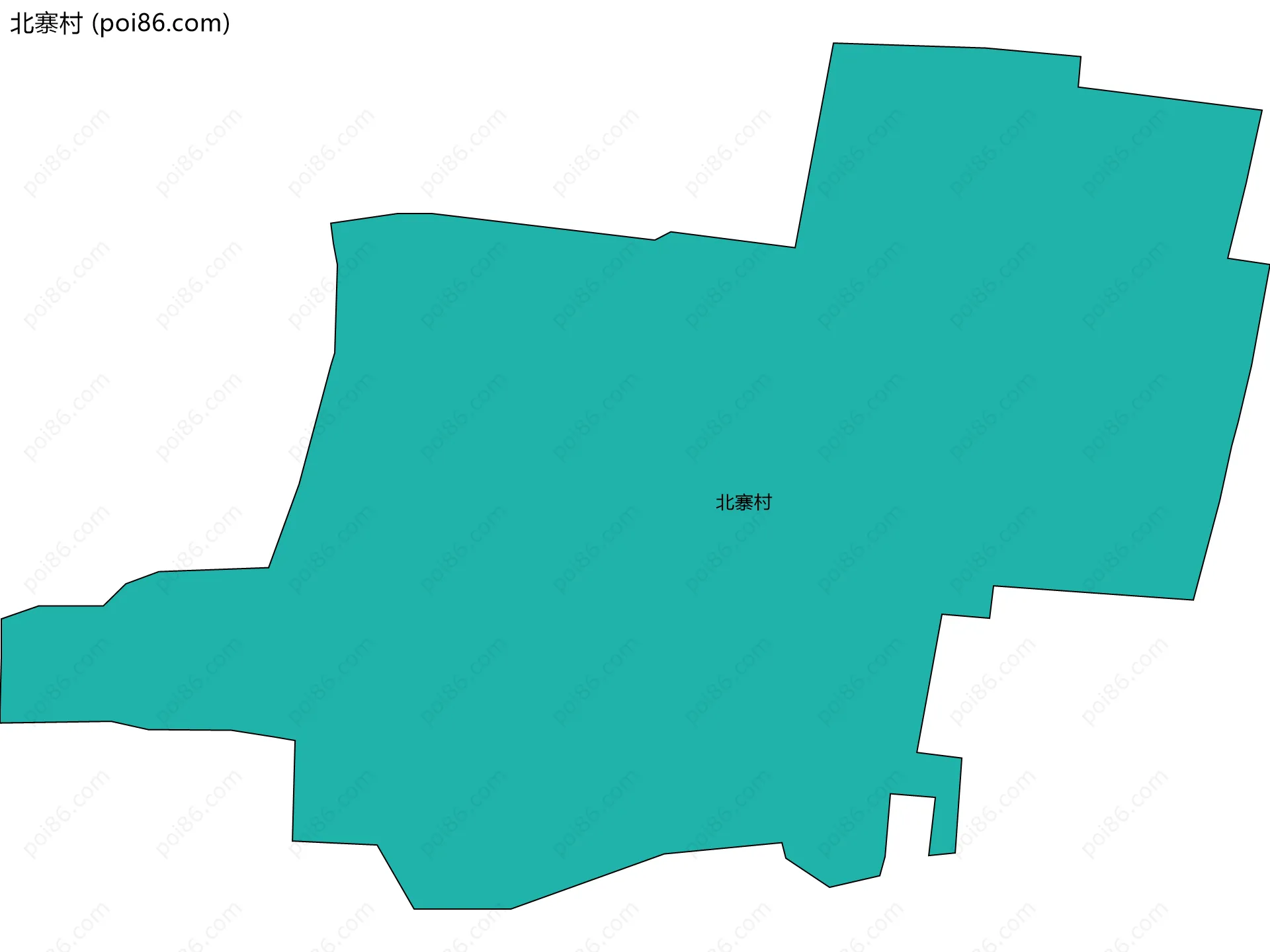北寨村边界地图