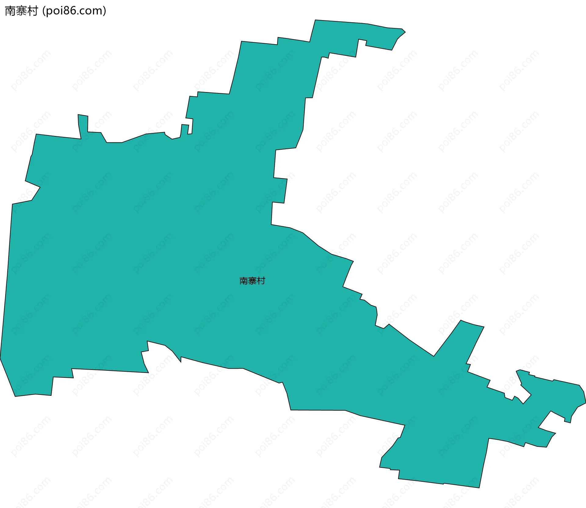 南寨村边界地图