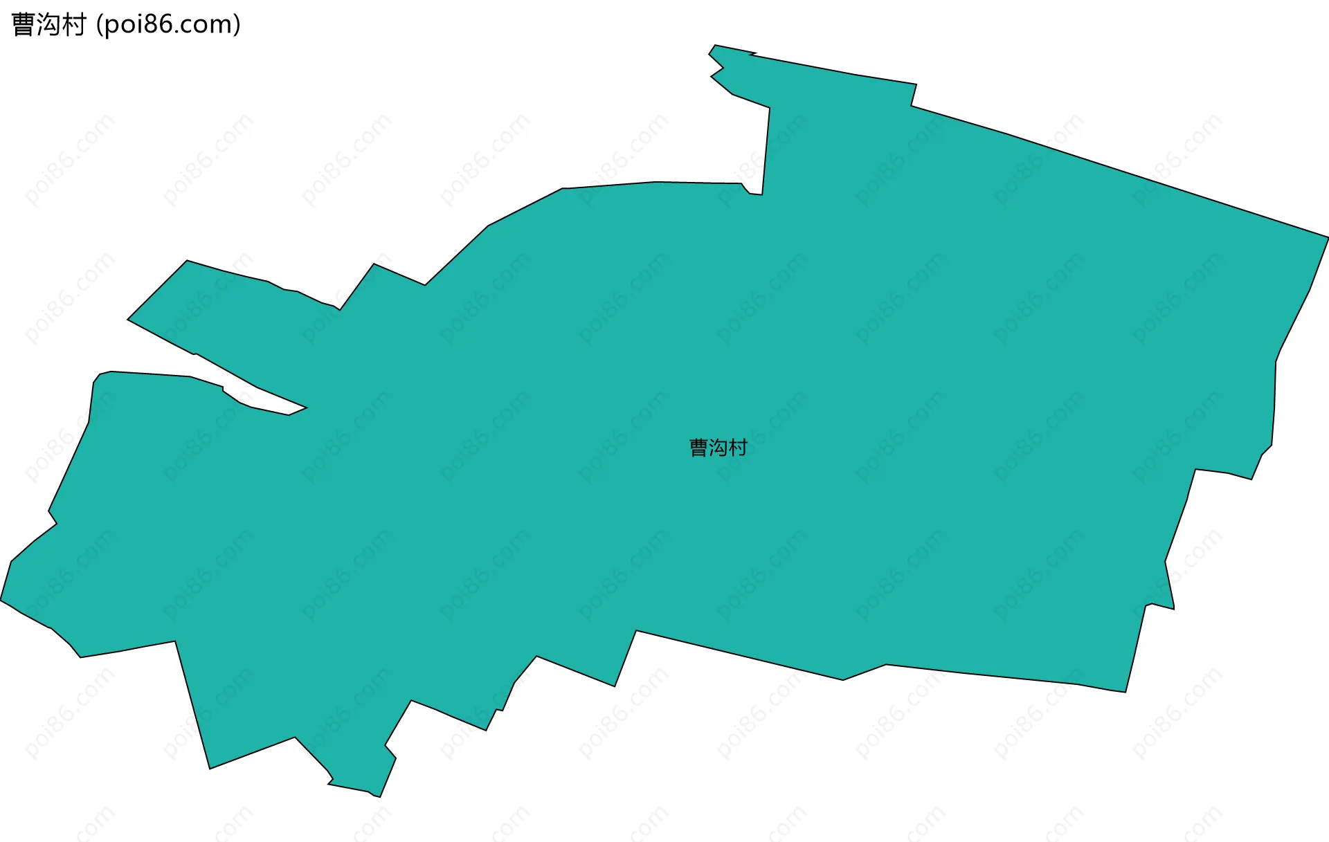 曹沟村边界地图