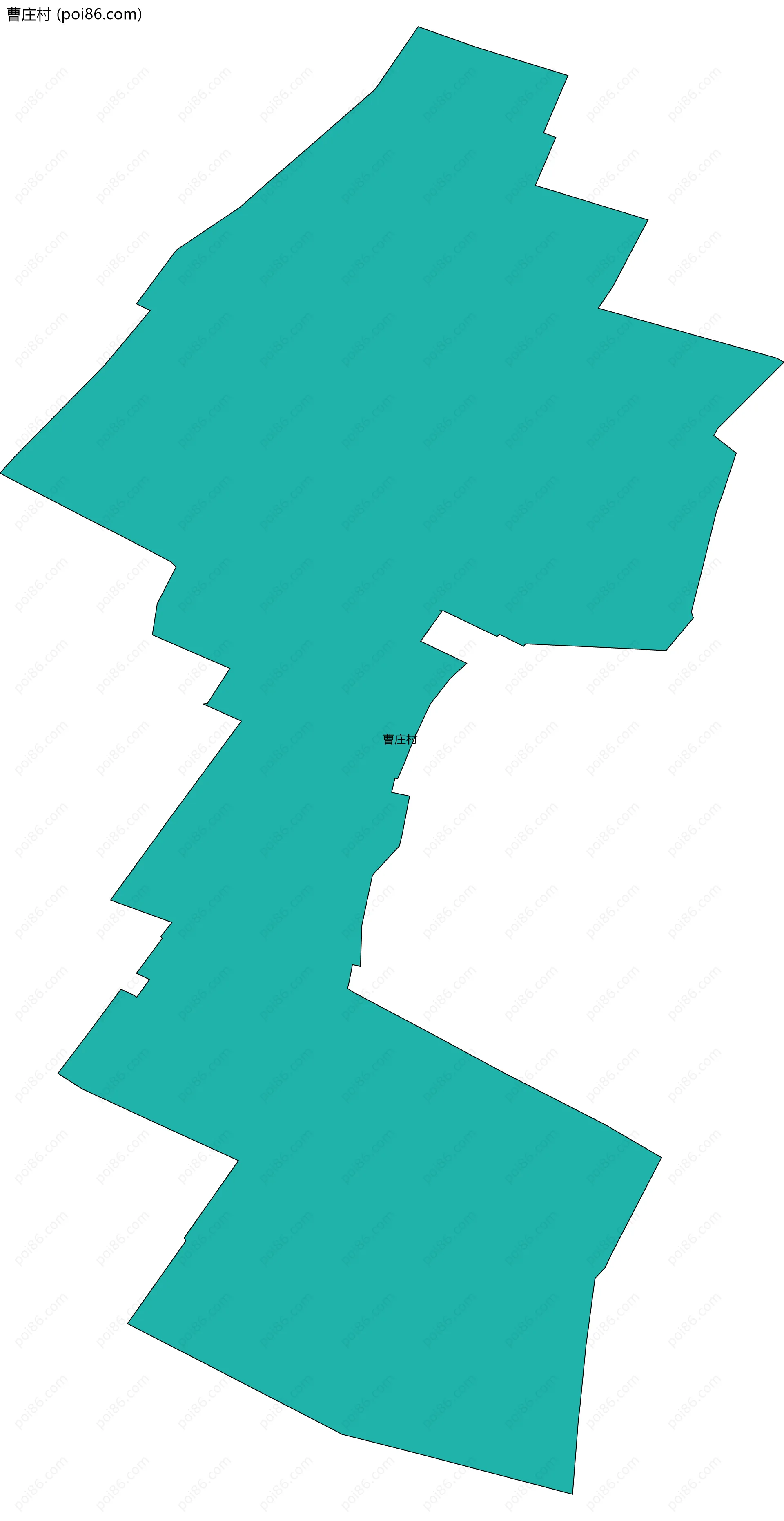 曹庄村边界地图