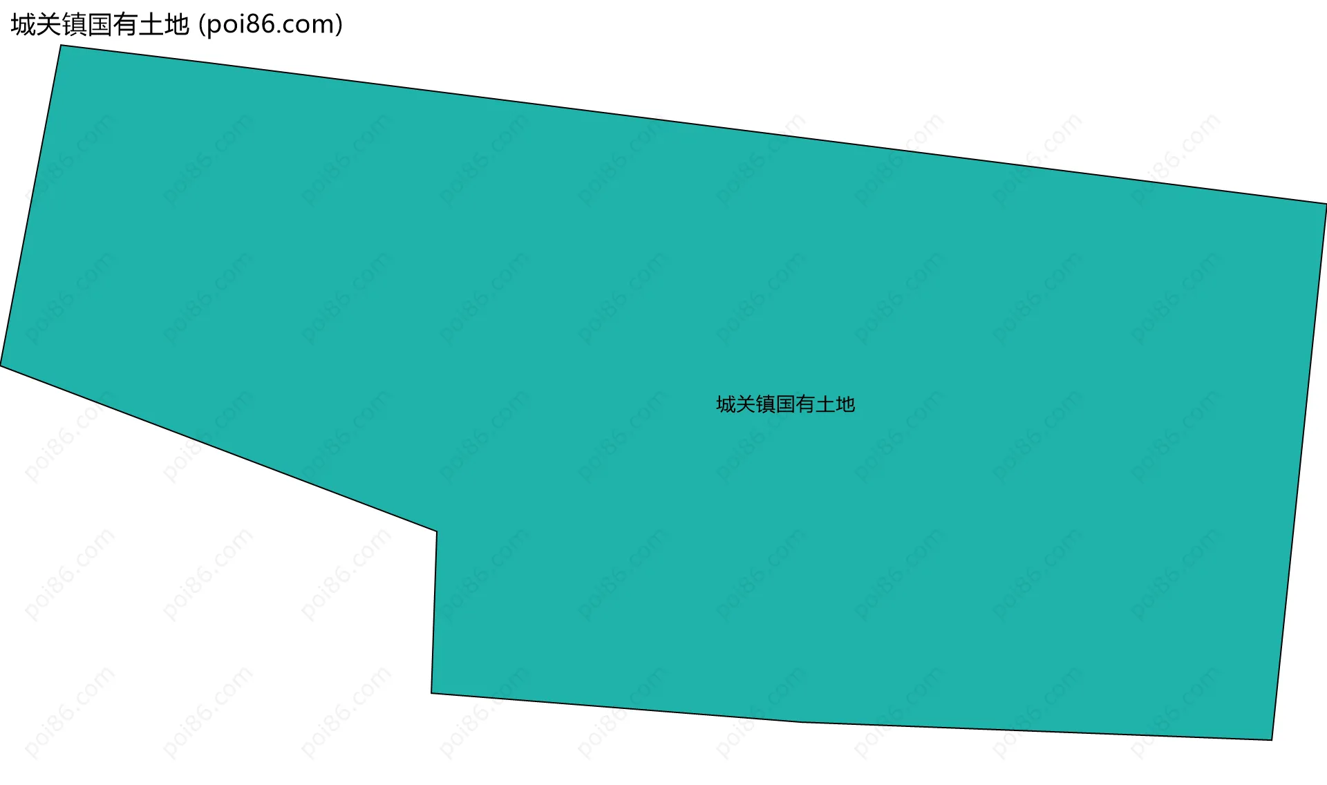 城关镇国有土地边界地图