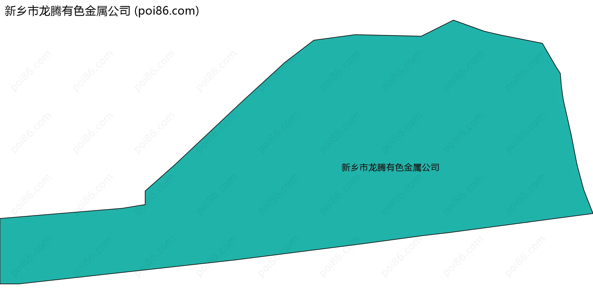 新乡市龙腾有色金属公司边界地图