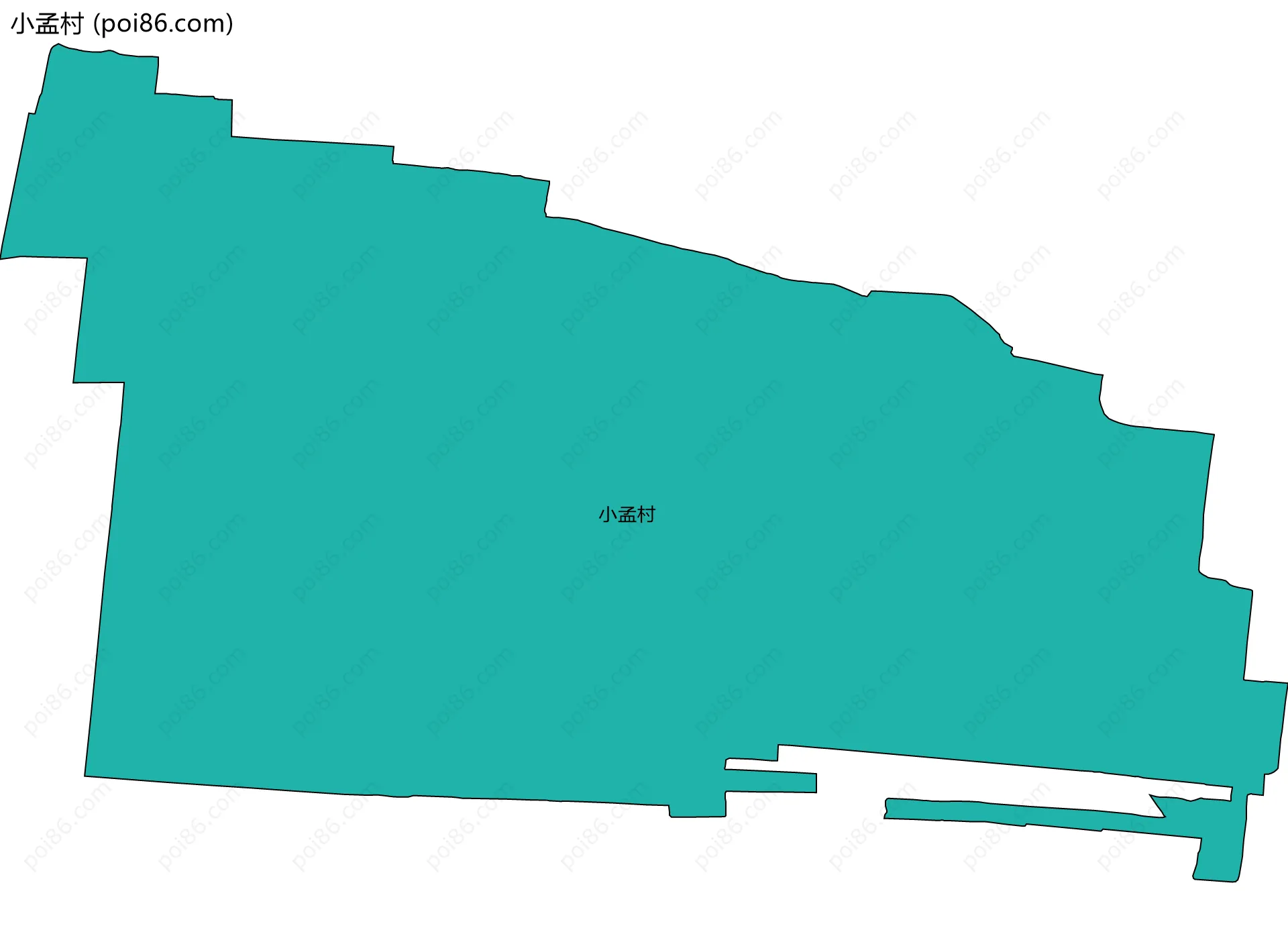 小孟村边界地图