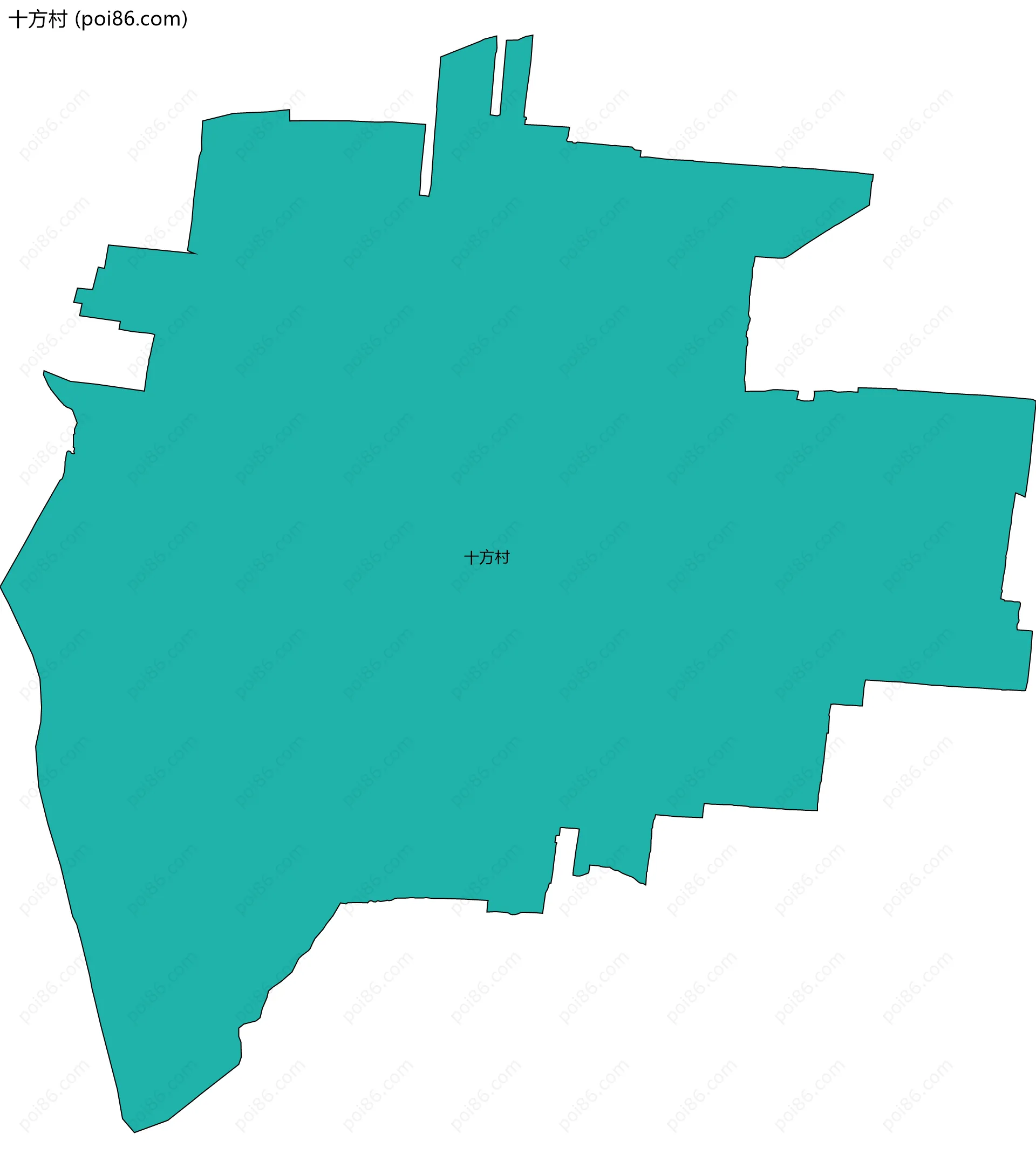 十方村边界地图