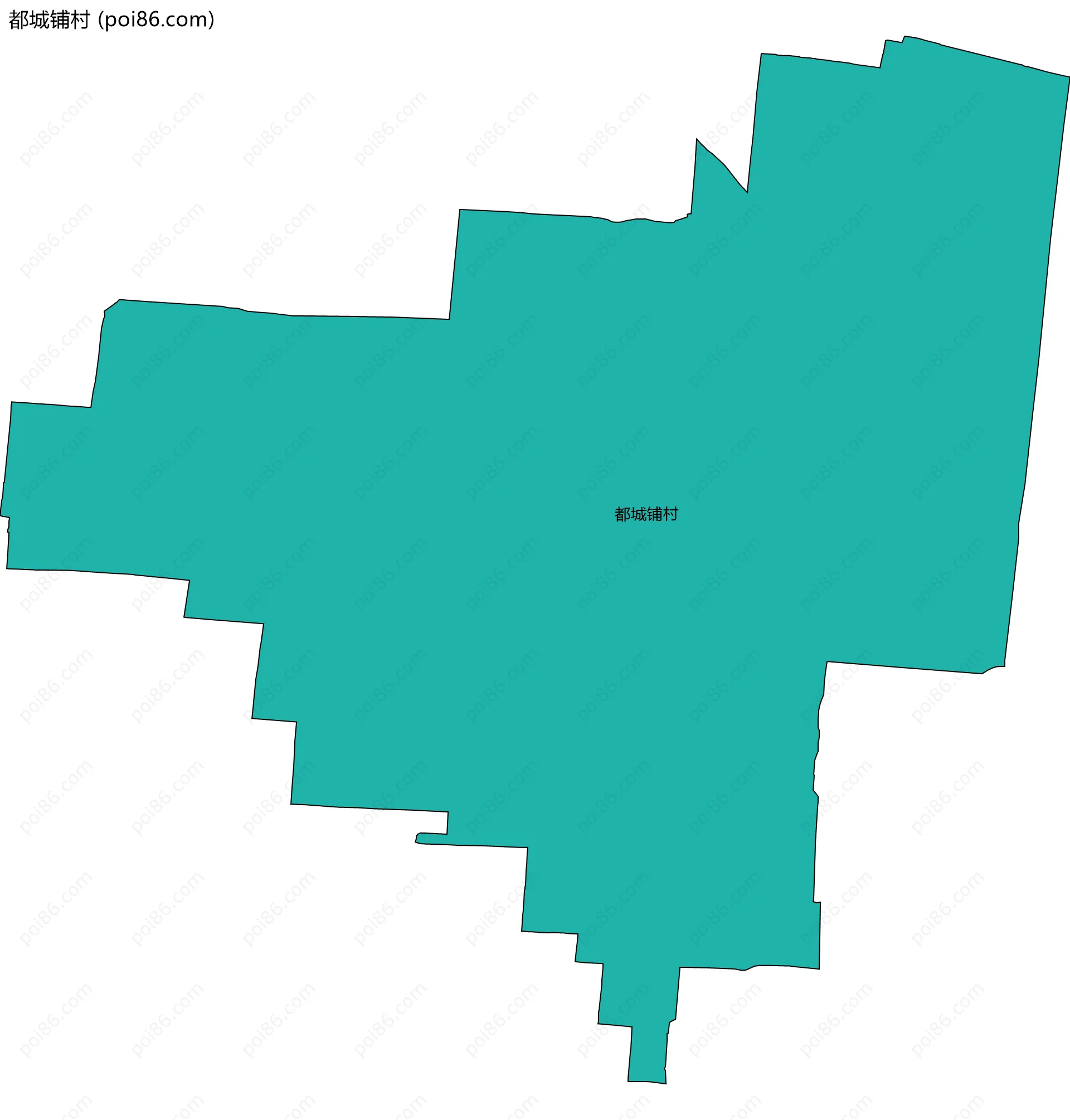 都城铺村边界地图