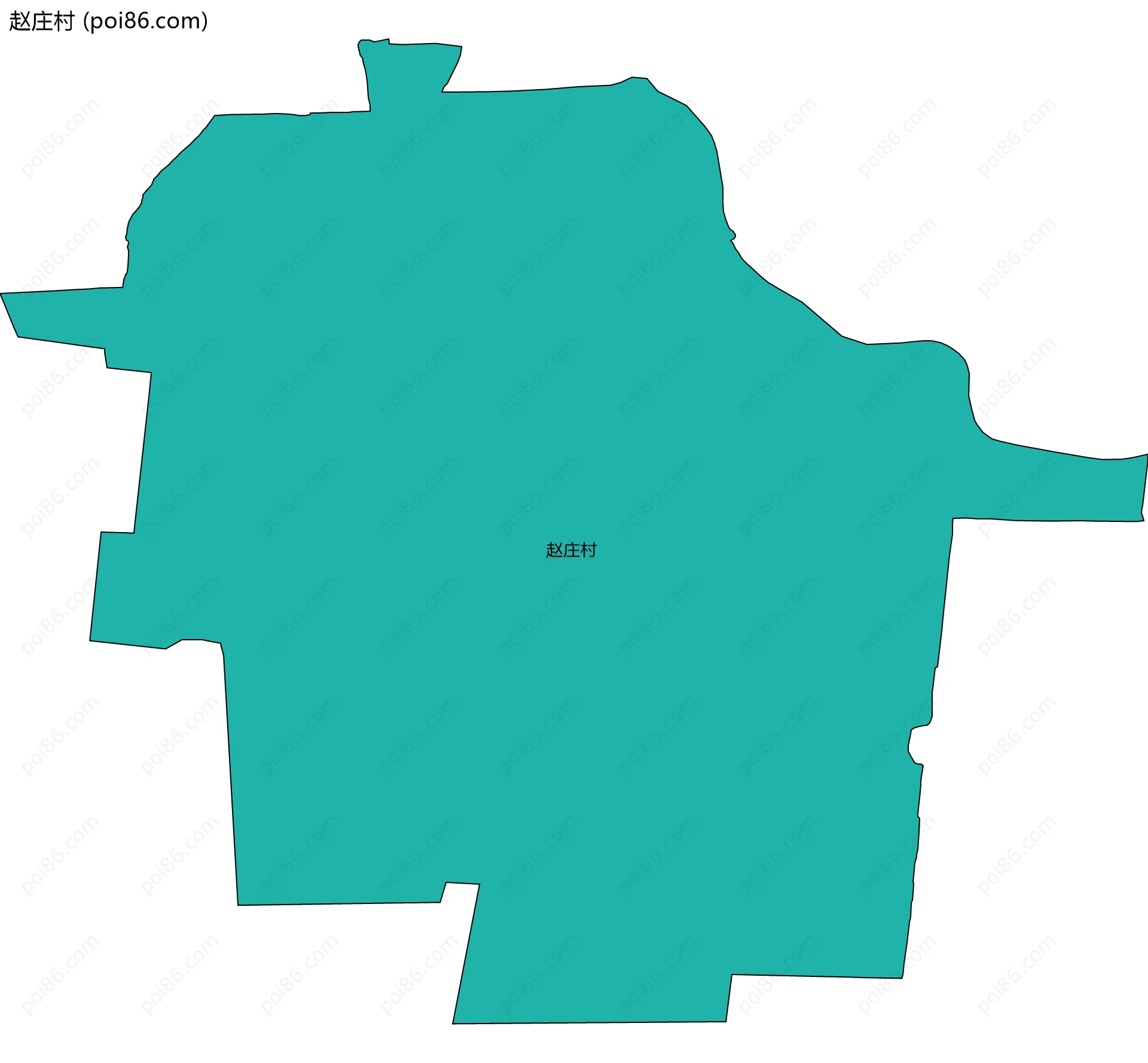 赵庄村边界地图