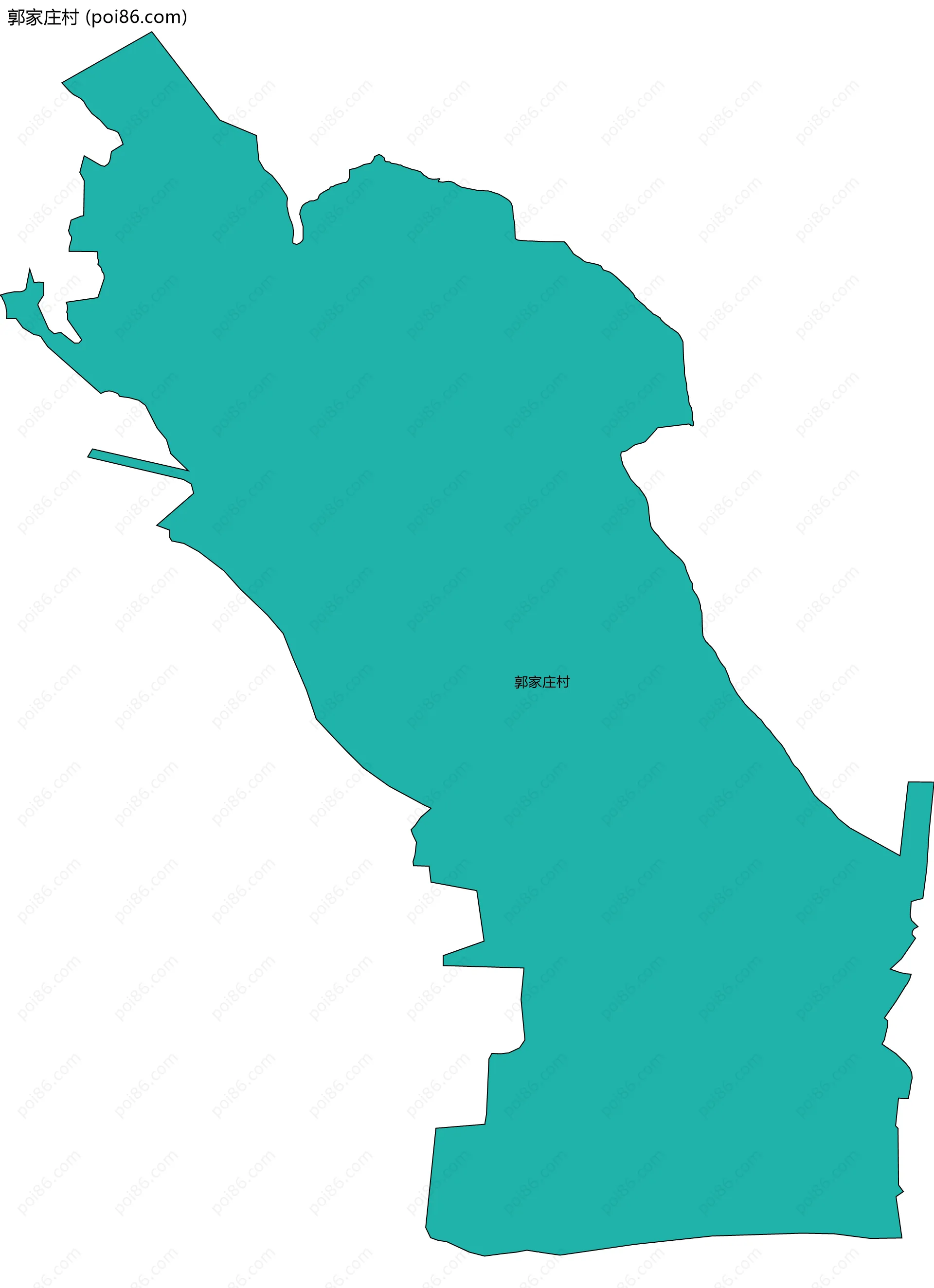 郭家庄村边界地图