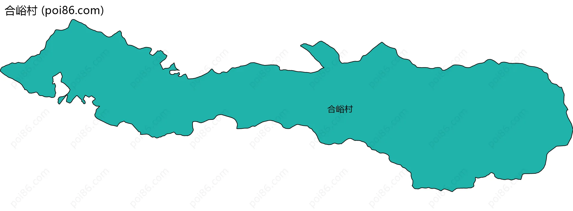 合峪村边界地图