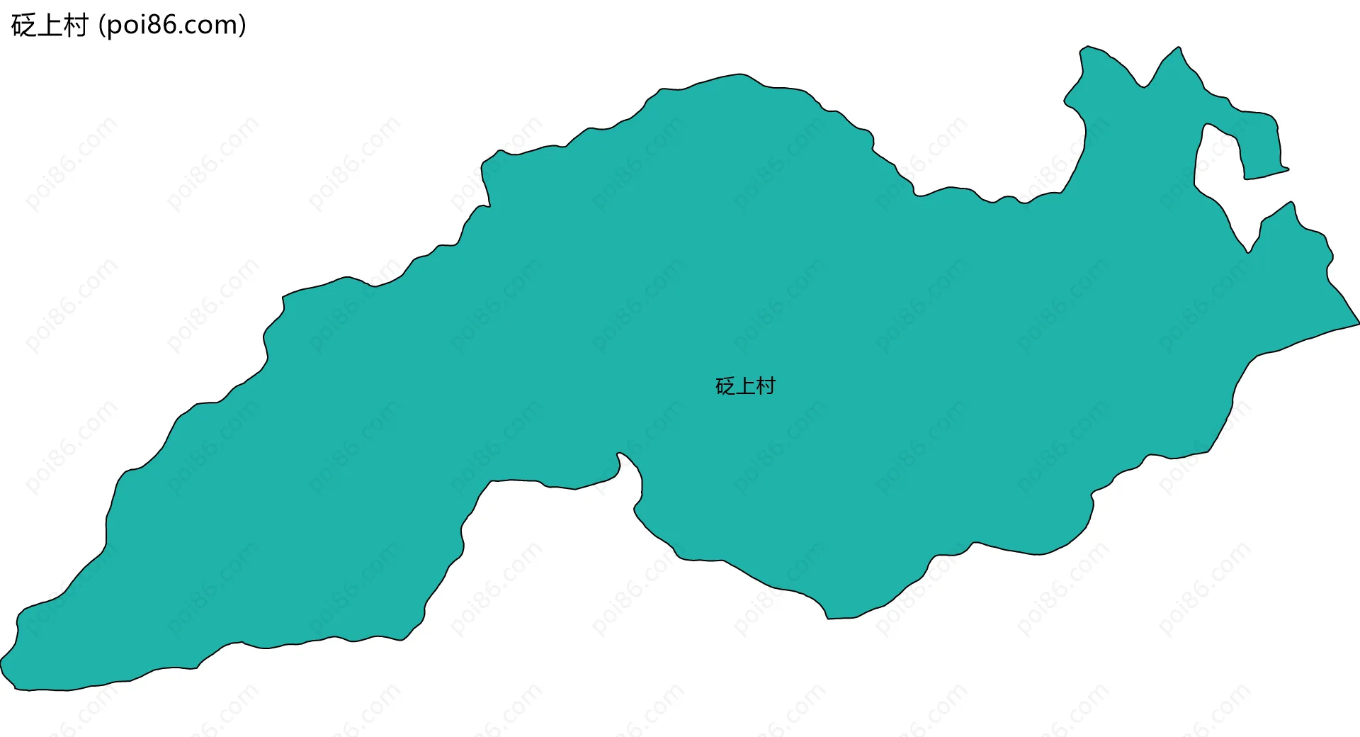 砭上村边界地图