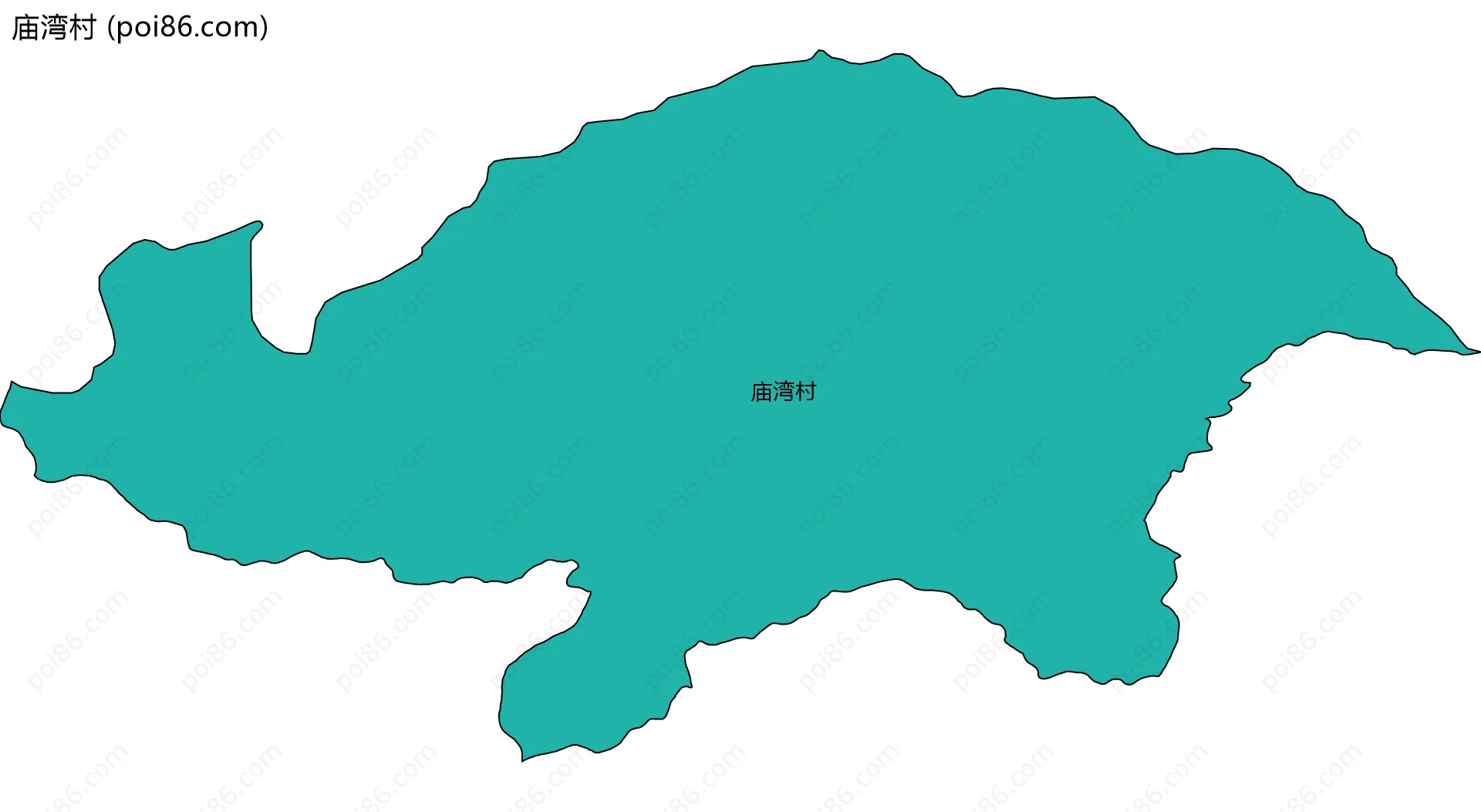 庙湾村边界地图