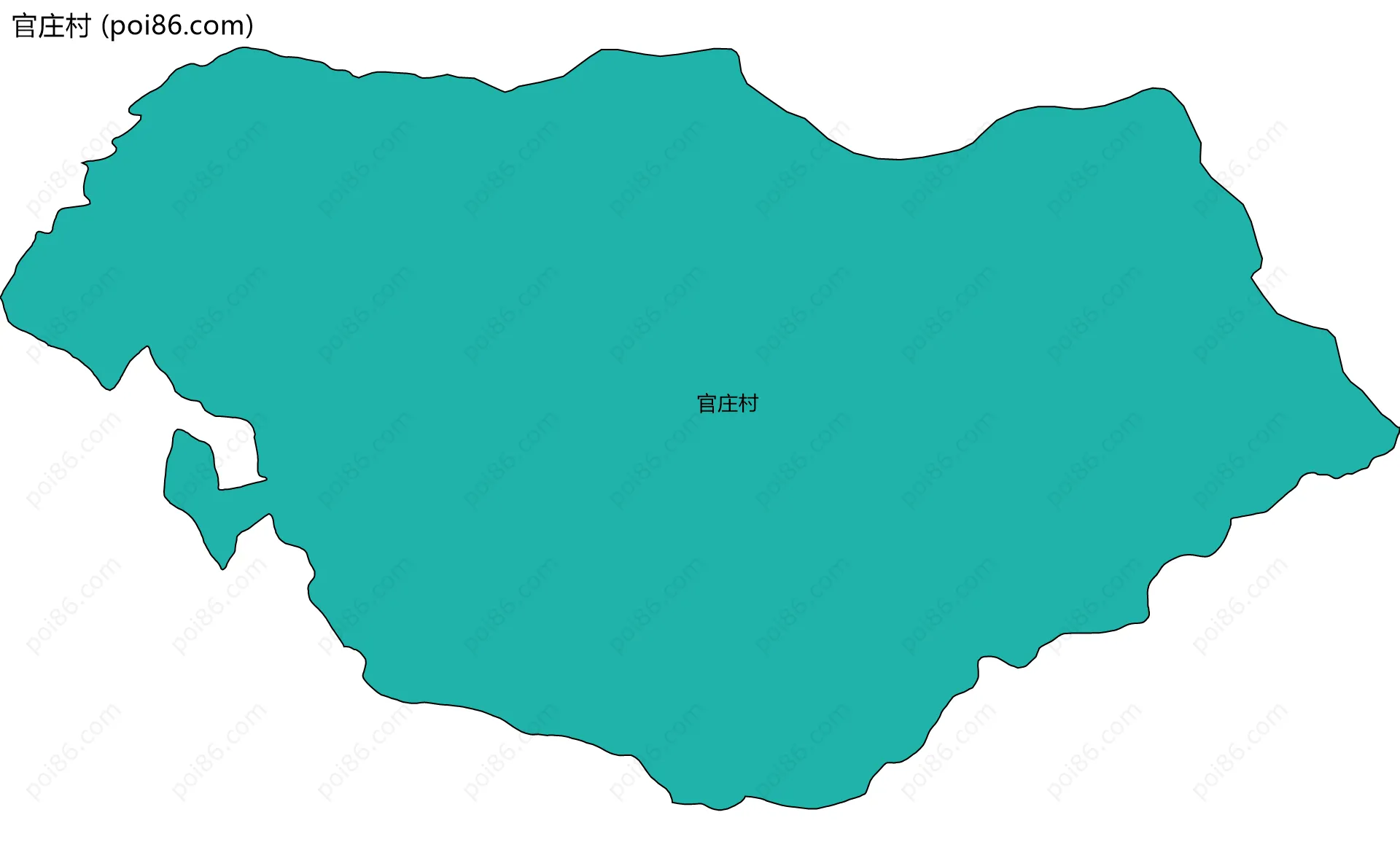 官庄村边界地图