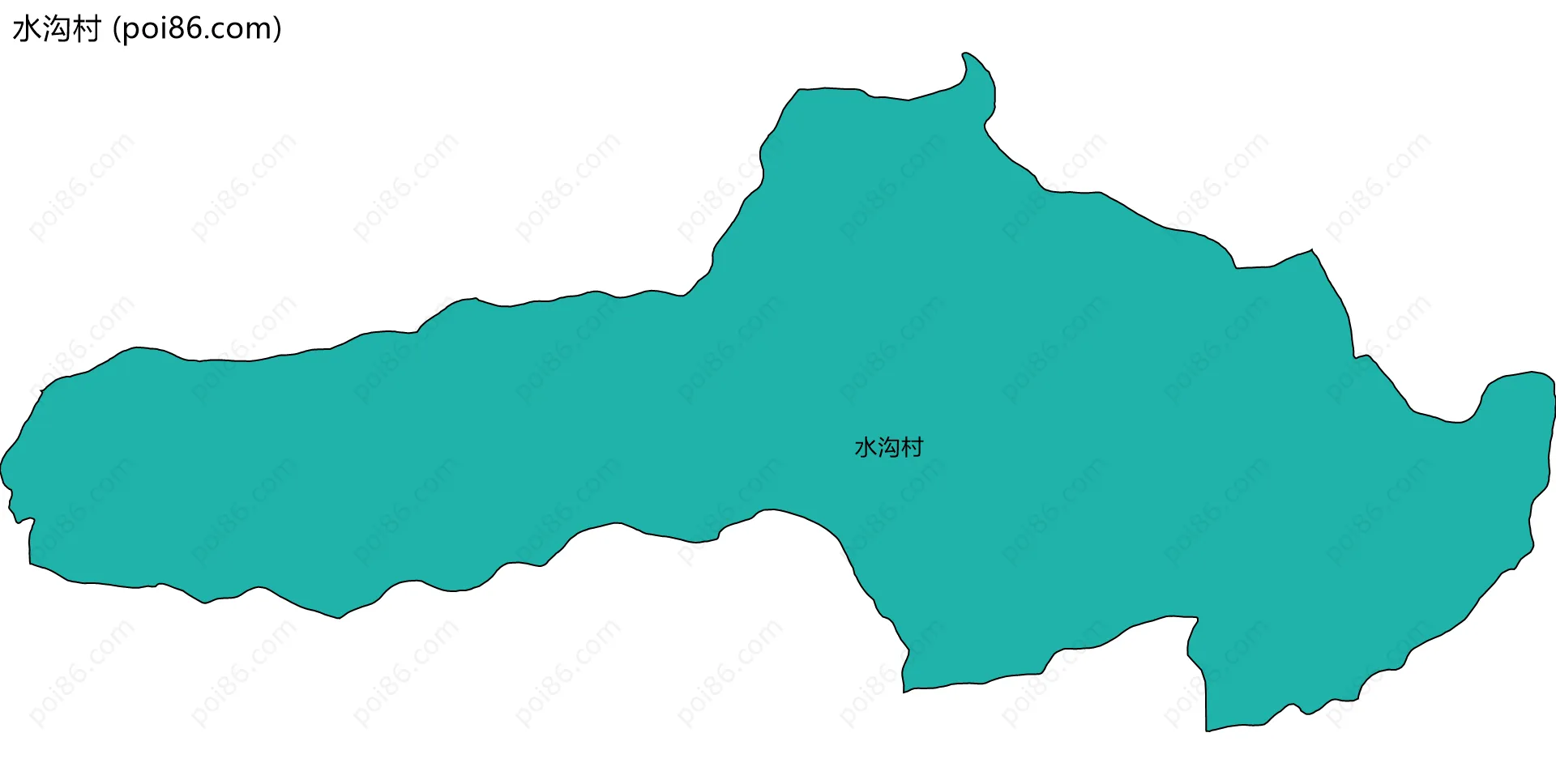 水沟村边界地图