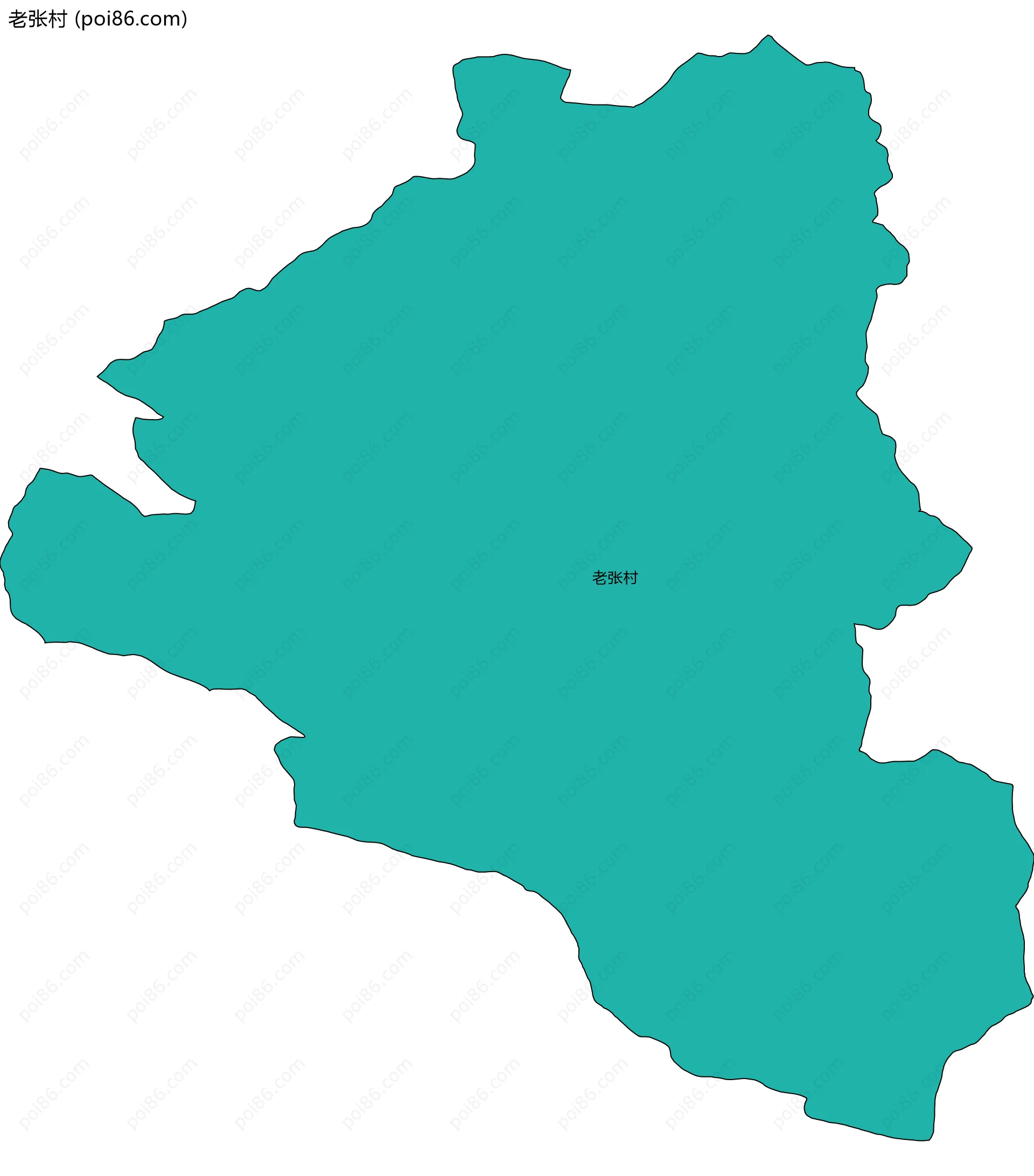 老张村边界地图