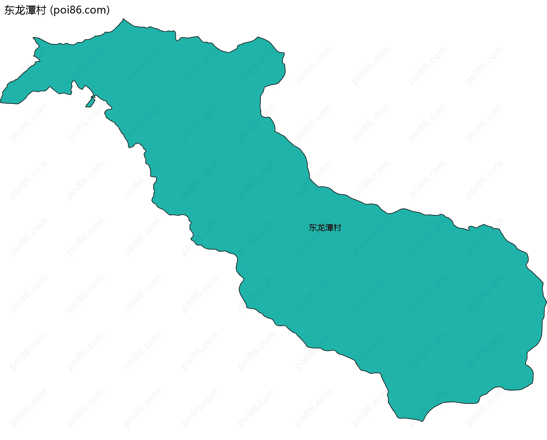 东龙潭村边界地图