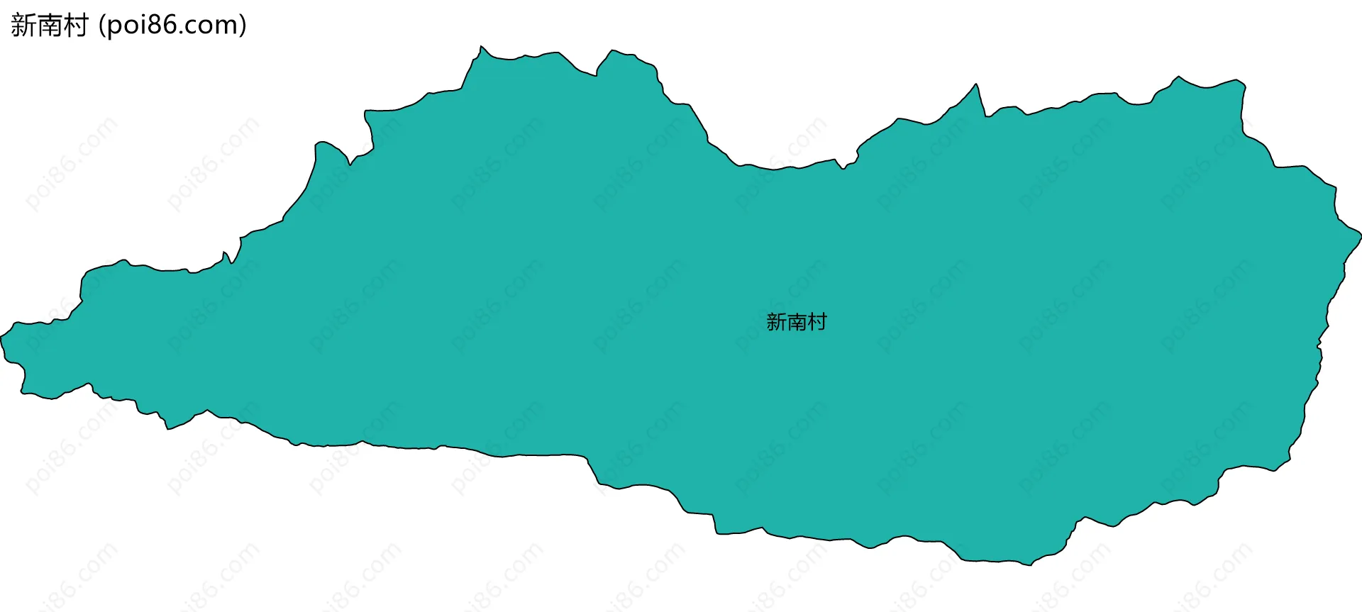新南村边界地图