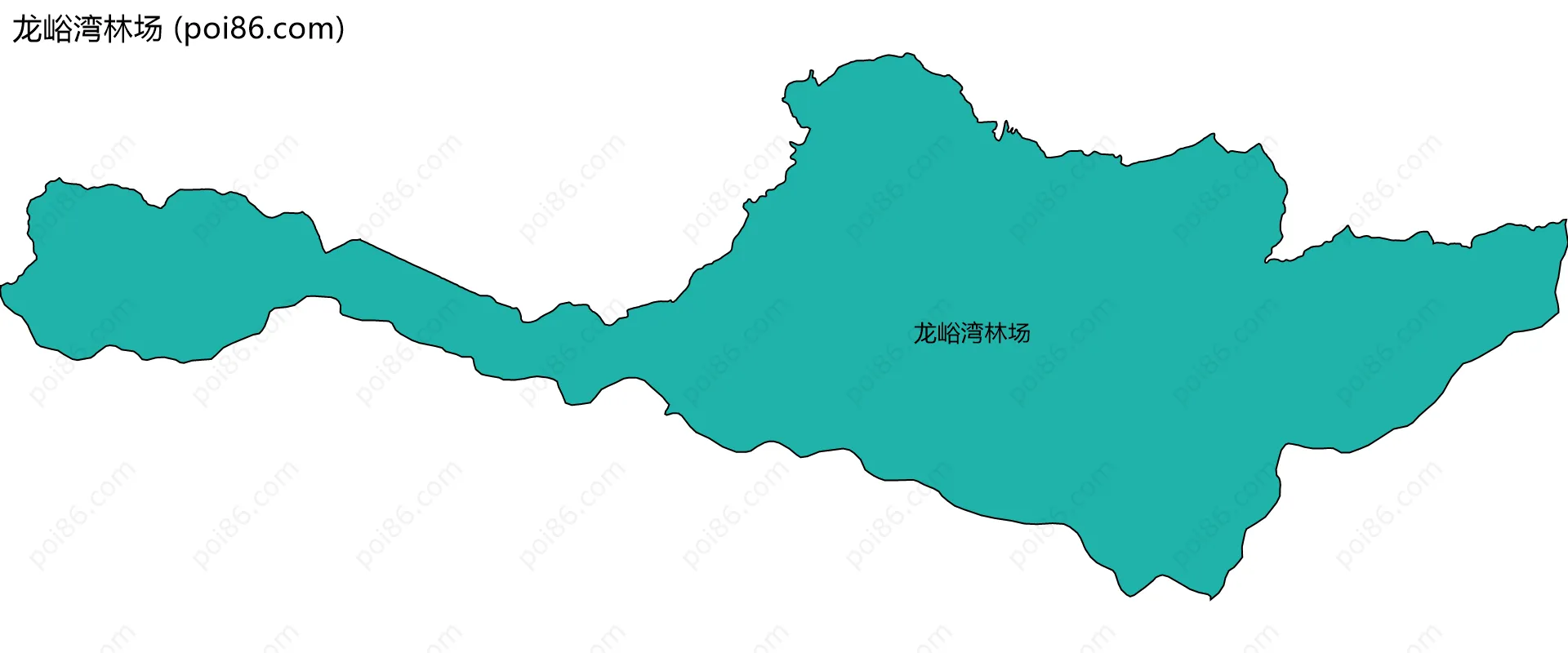 龙峪湾林场边界地图