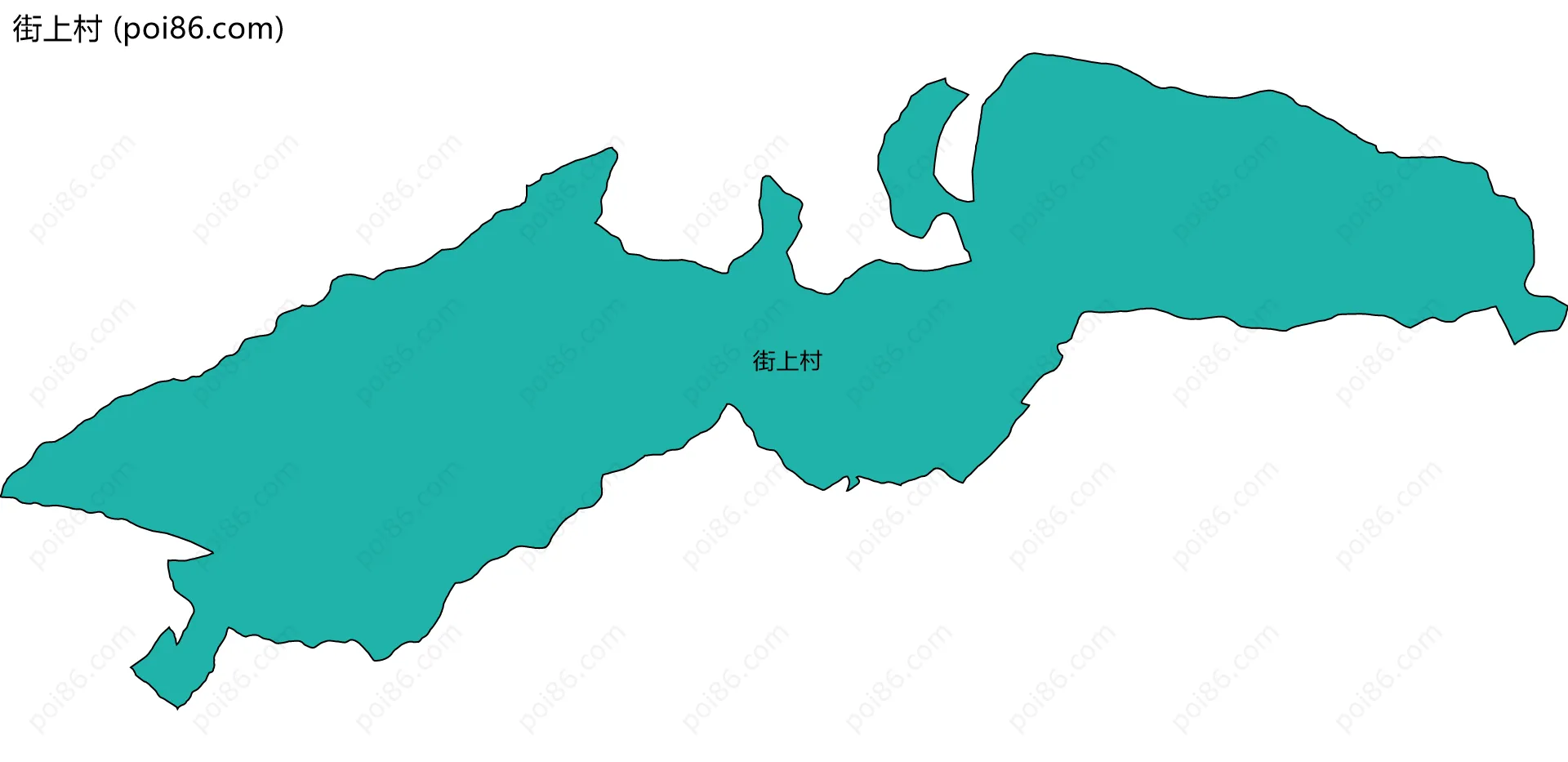 街上村边界地图