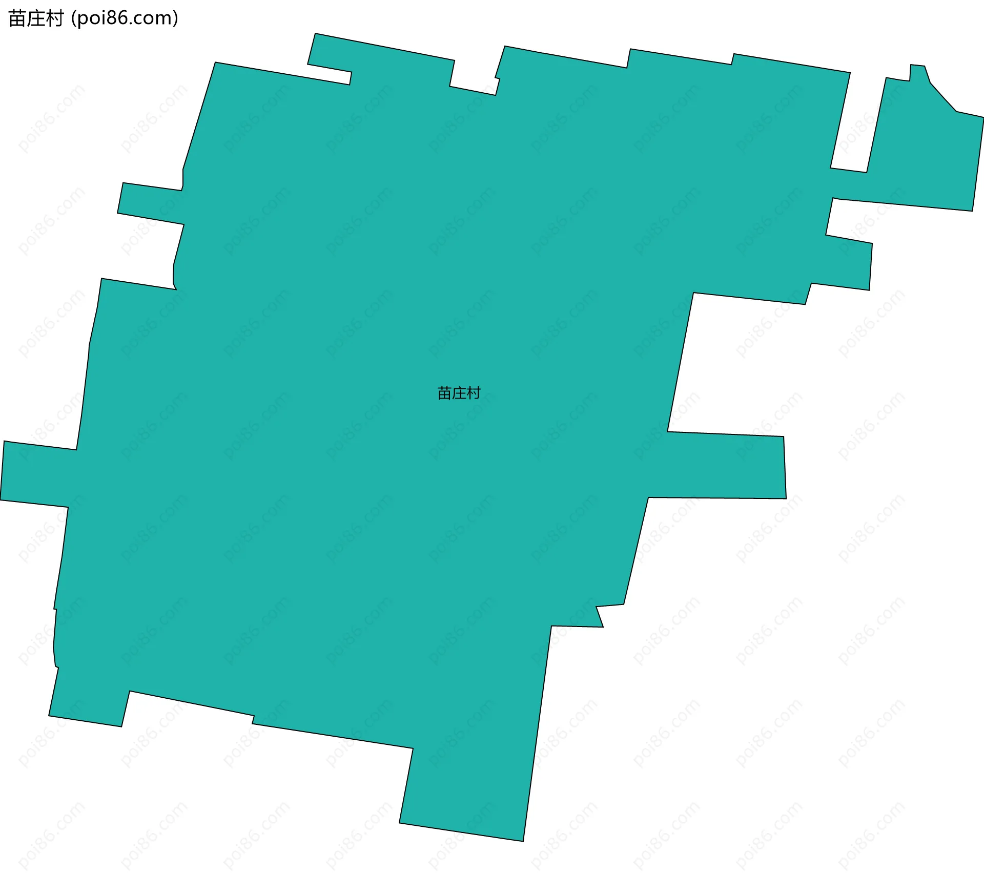 苗庄村边界地图
