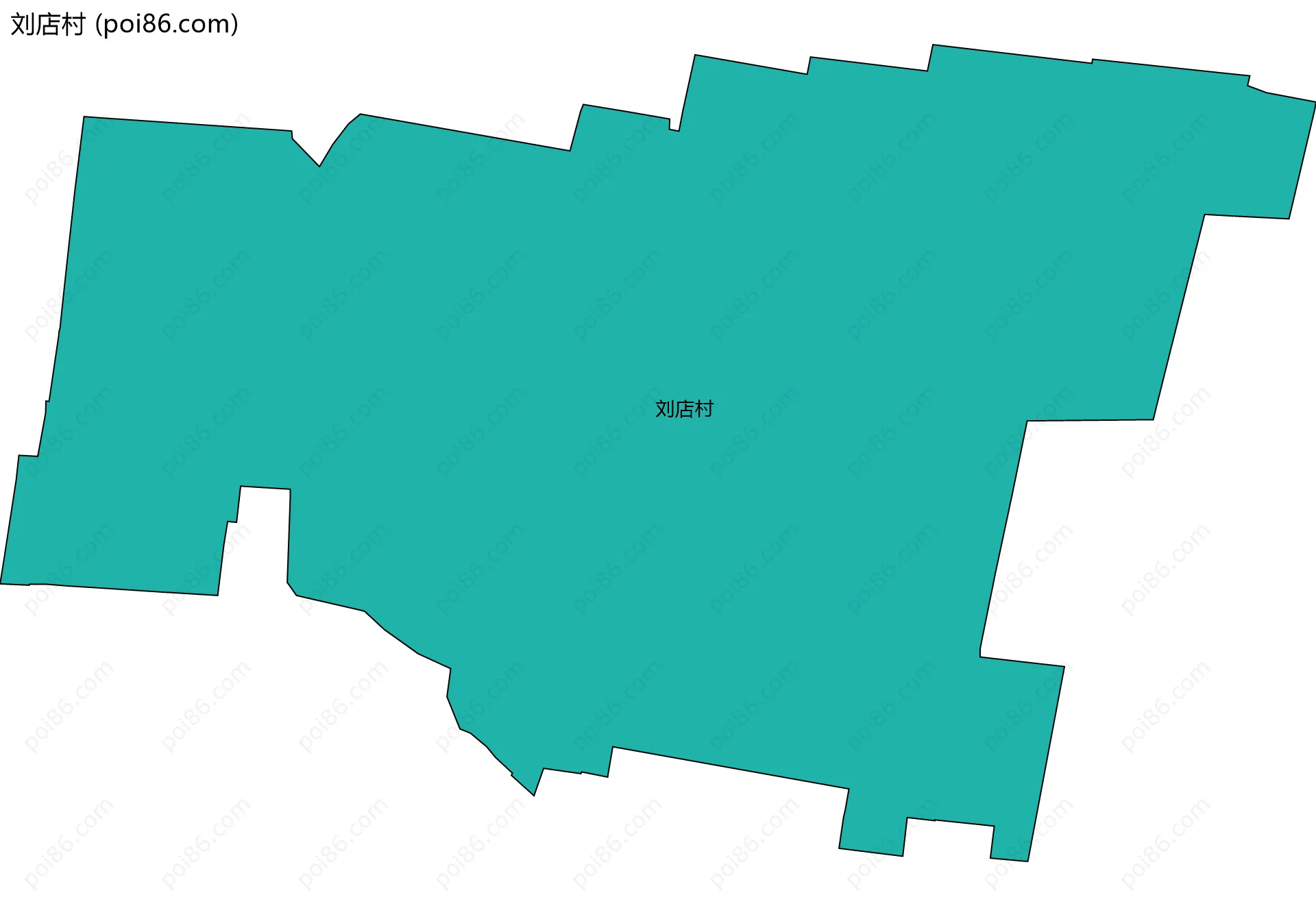 刘店村边界地图