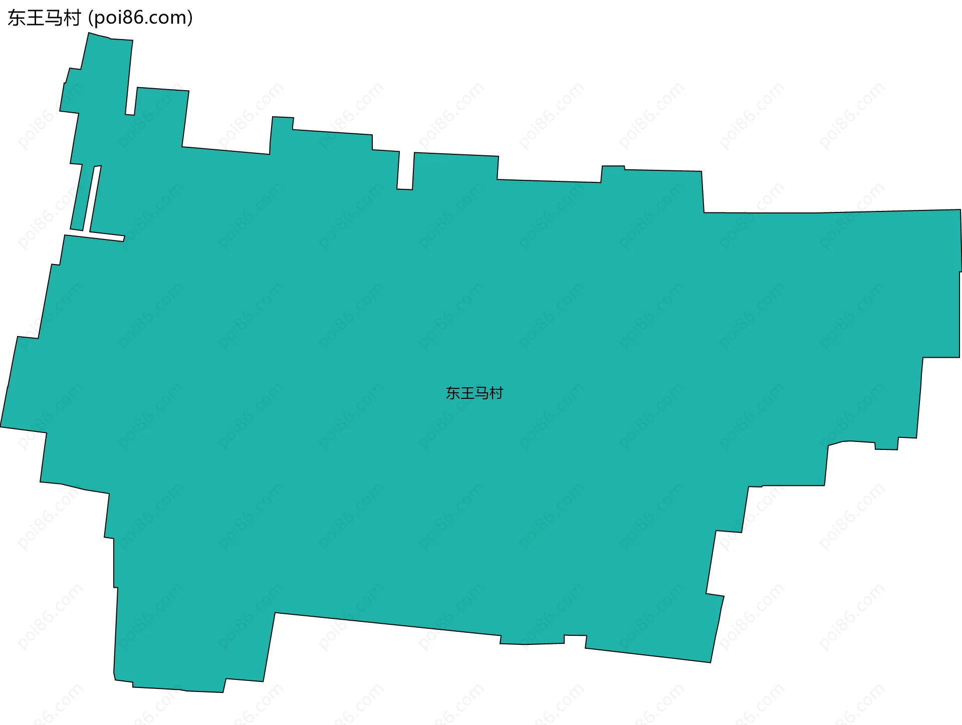 东王马村边界地图