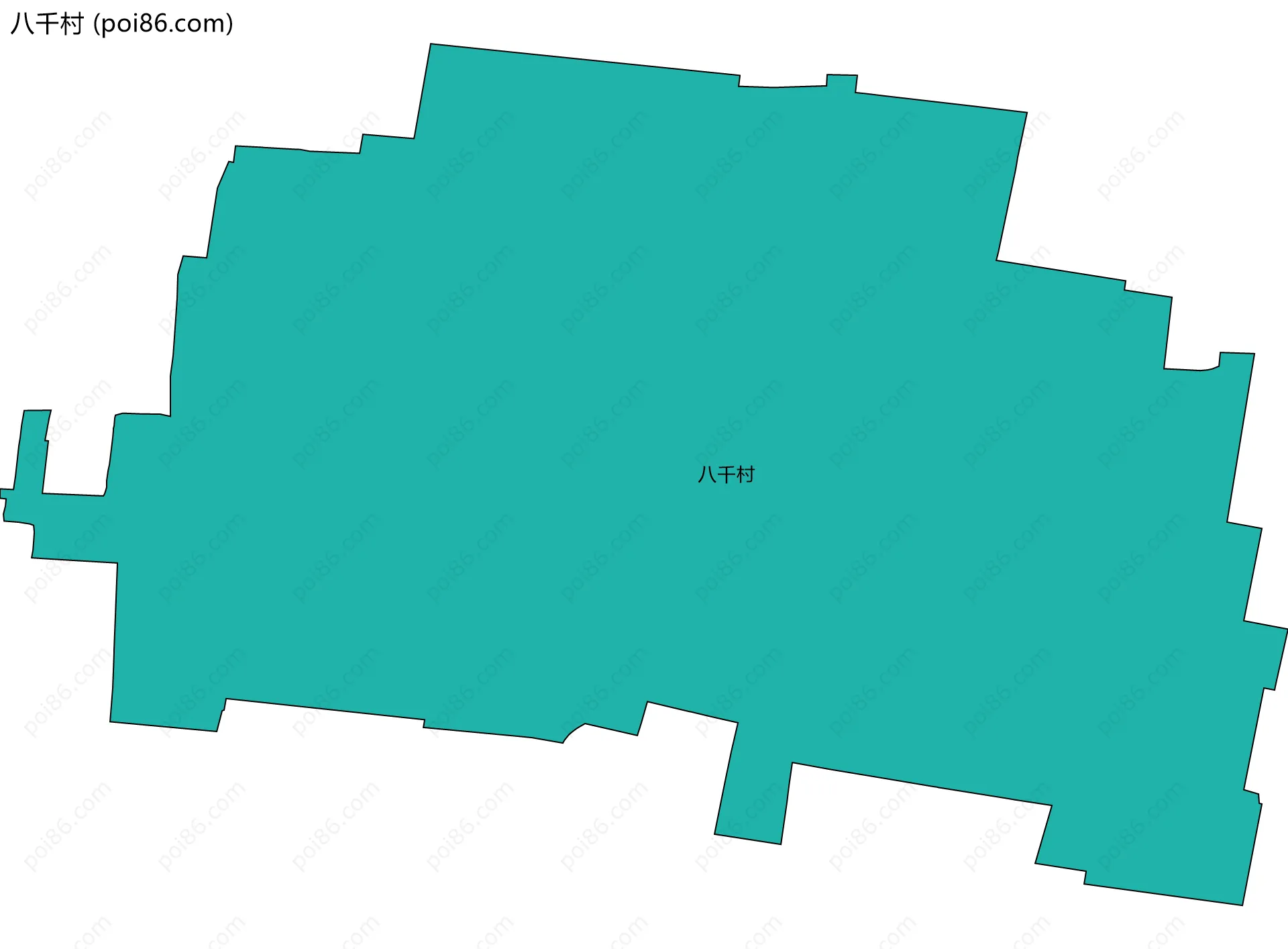 八千村边界地图