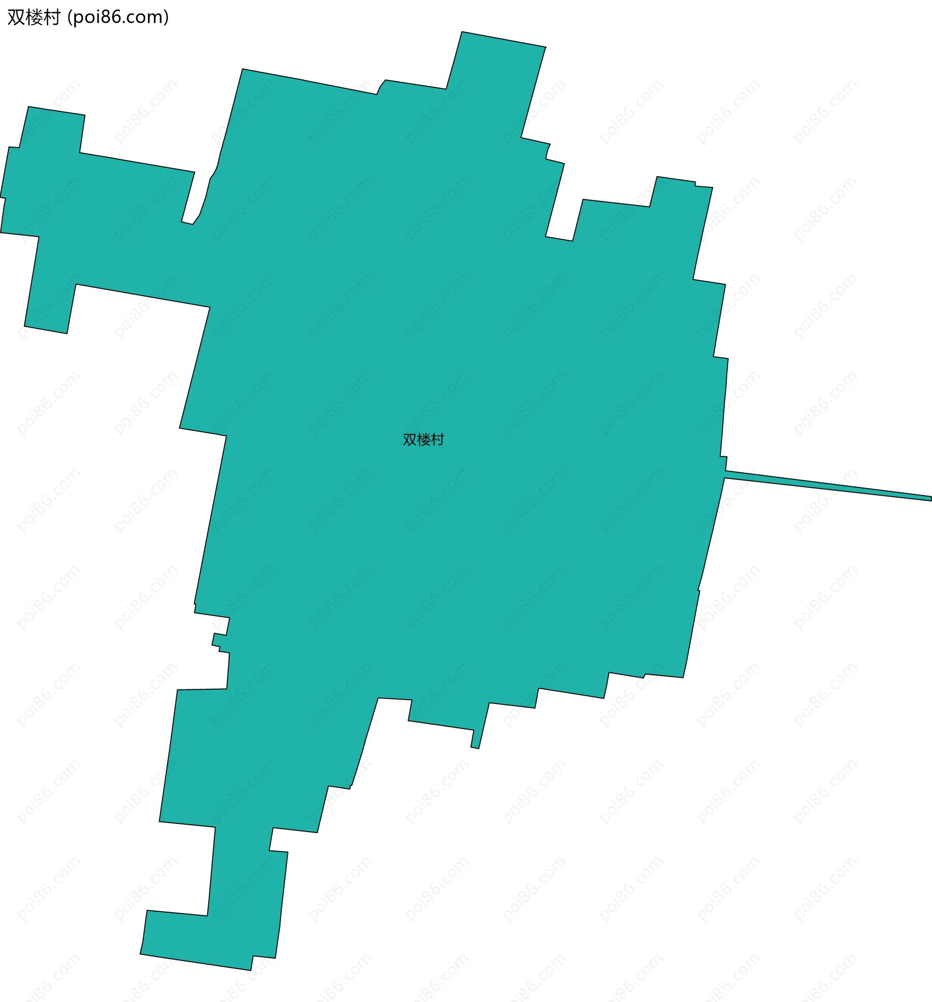 双楼村边界地图