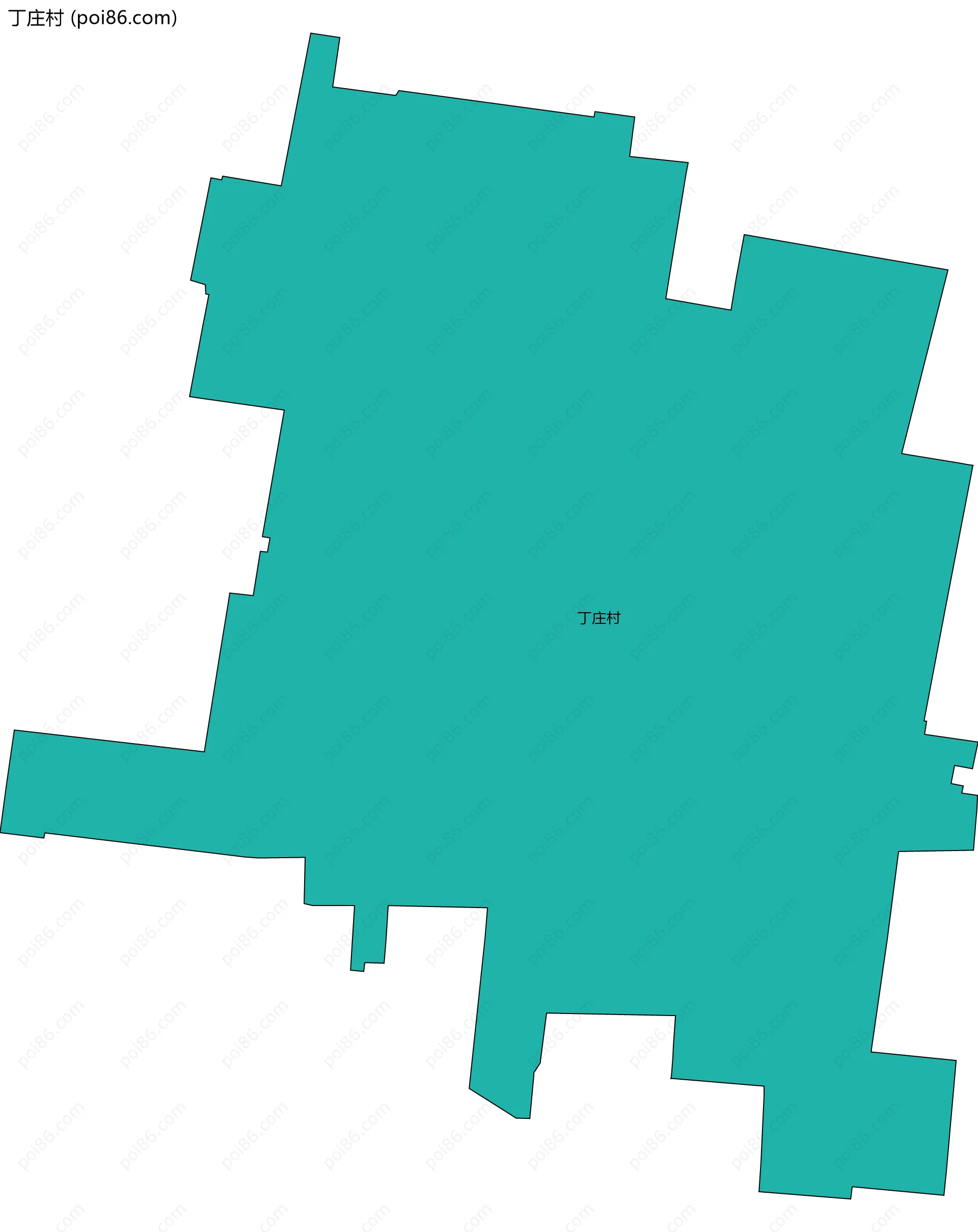 丁庄村边界地图