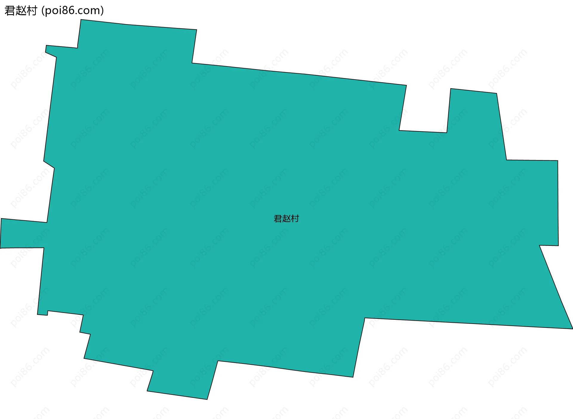 君赵村边界地图