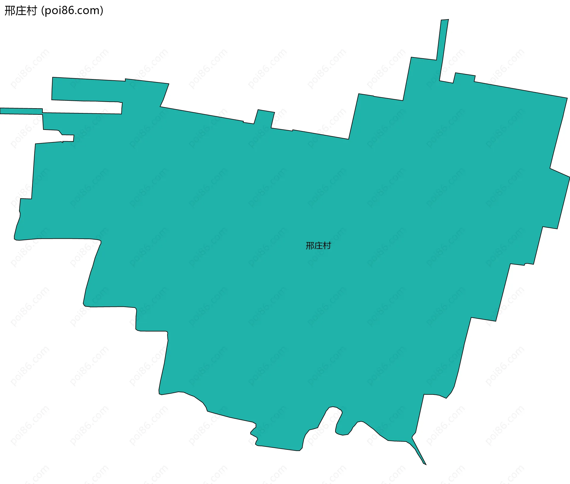 邢庄村边界地图