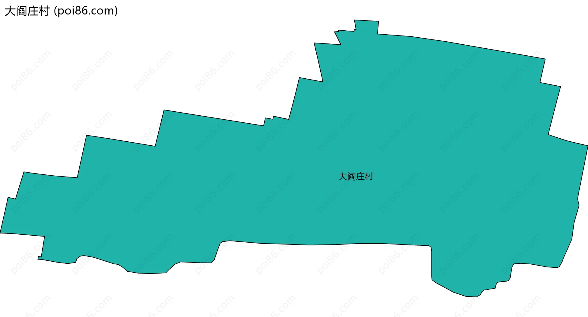 大阎庄村边界地图