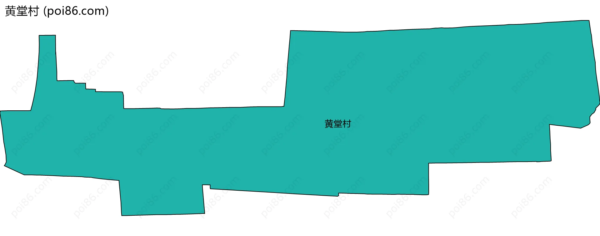 黄堂村边界地图