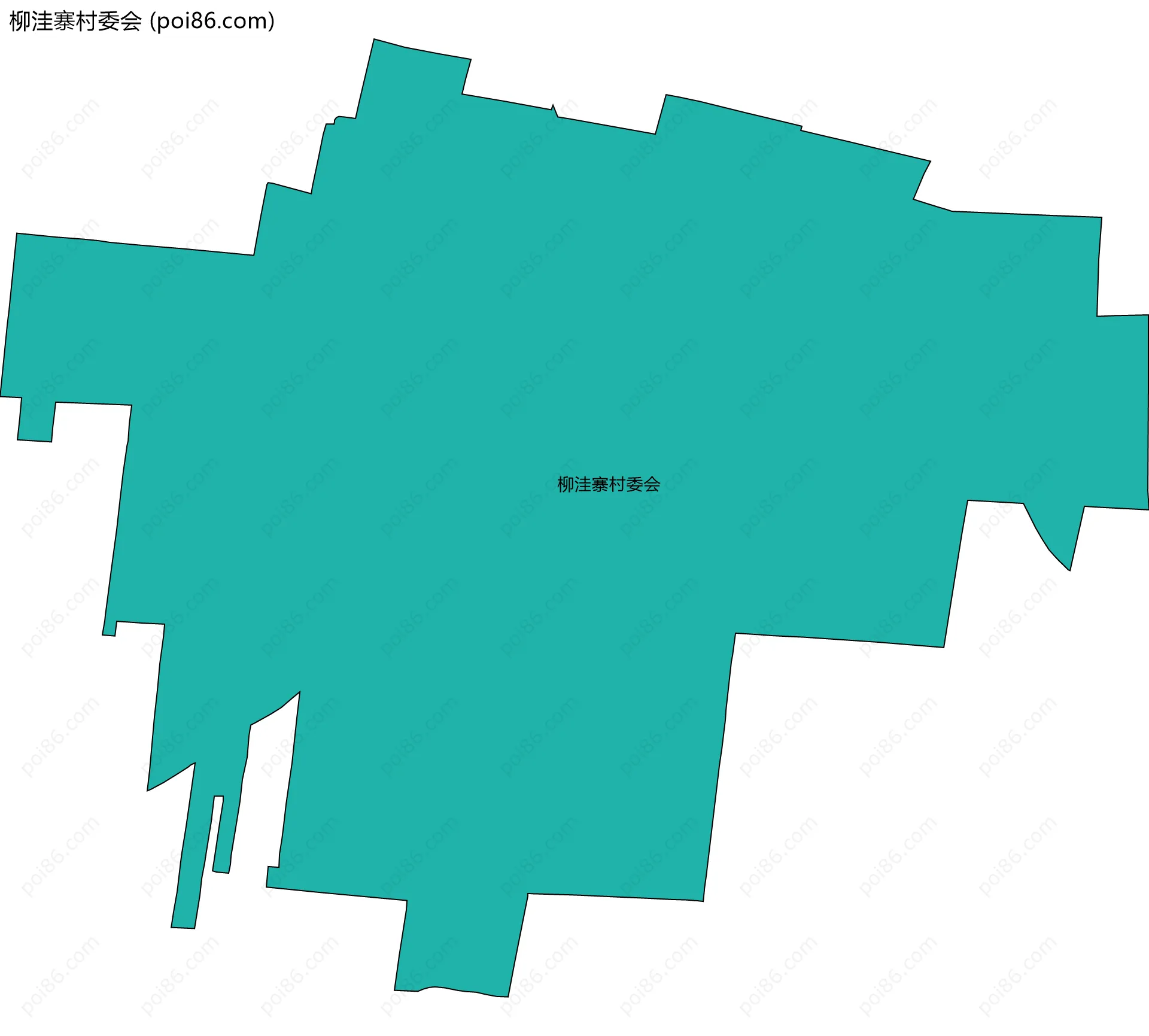 柳洼寨村委会边界地图