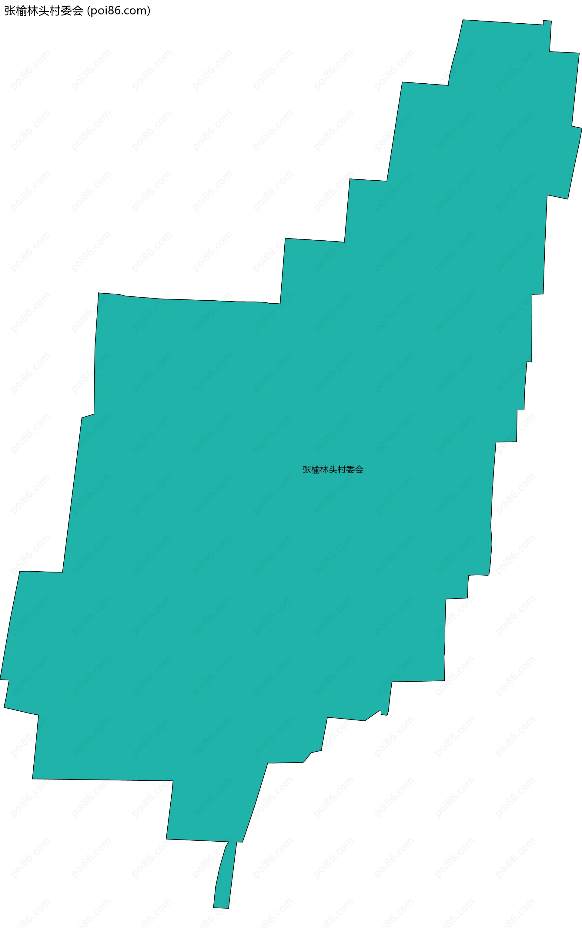 张榆林头村委会边界地图