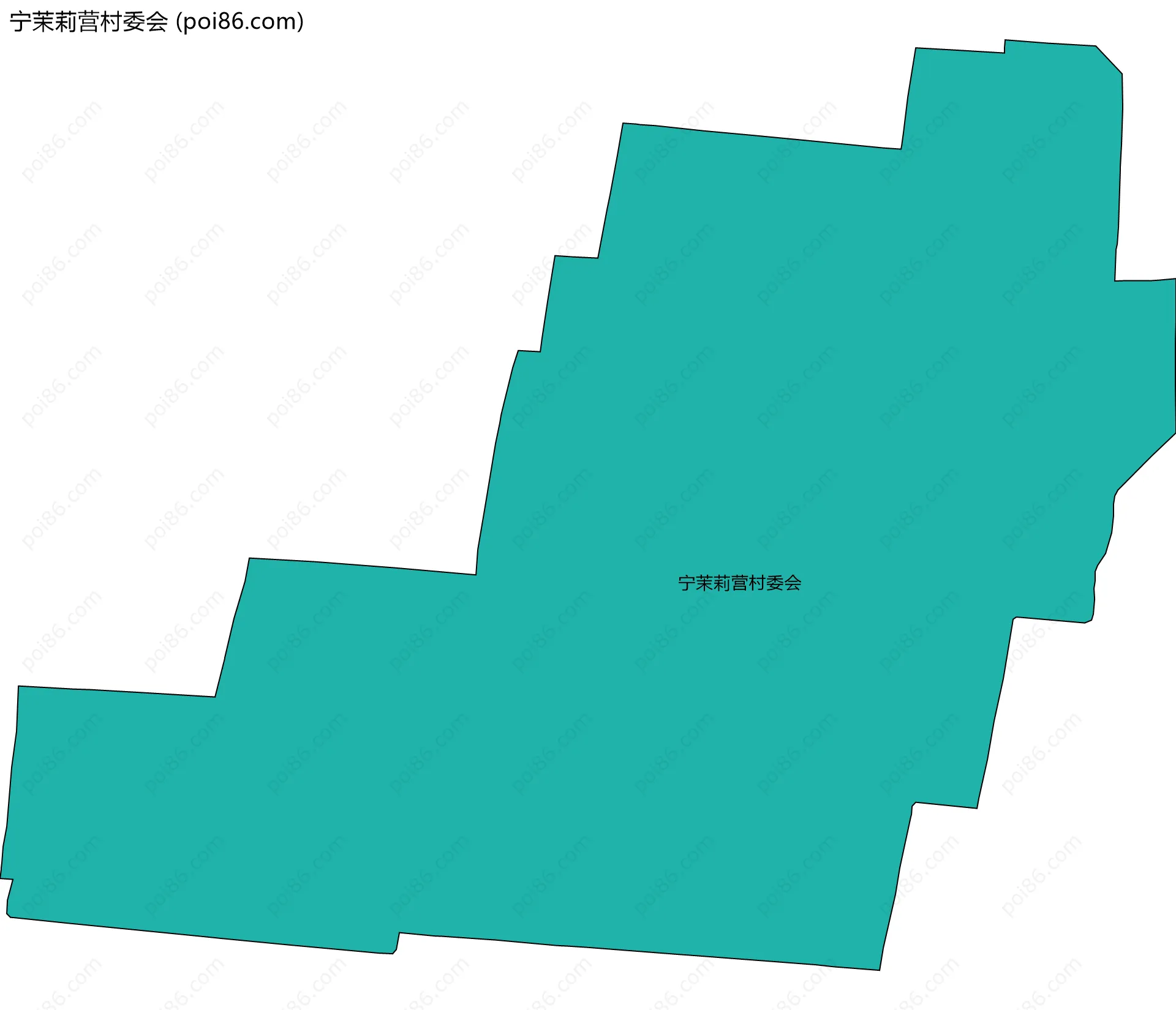 宁茉莉营村委会边界地图