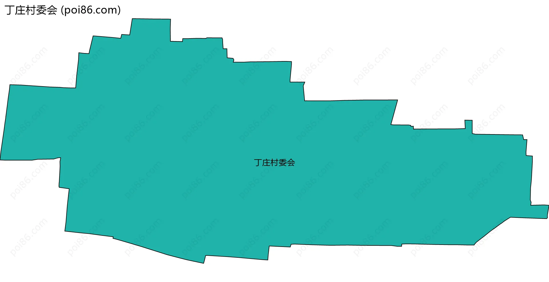 丁庄村委会边界地图