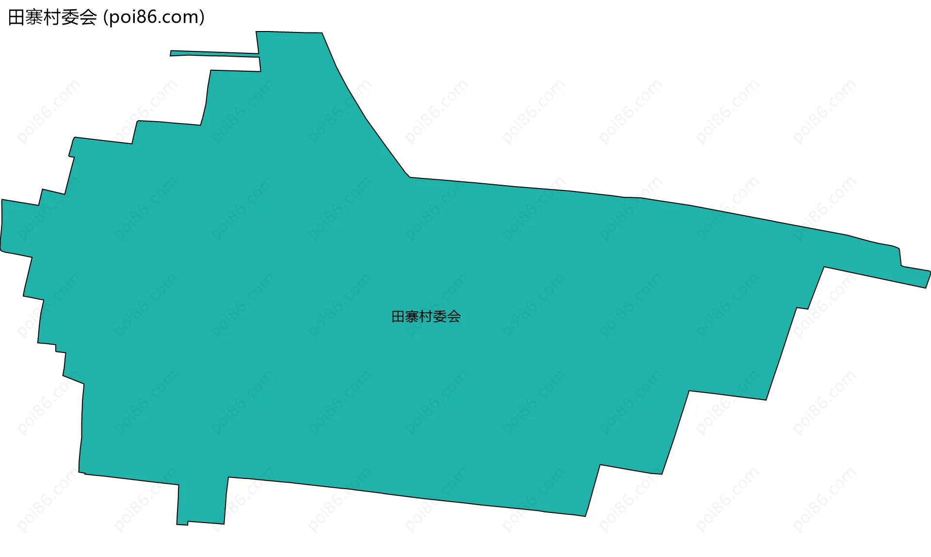 田寨村委会边界地图