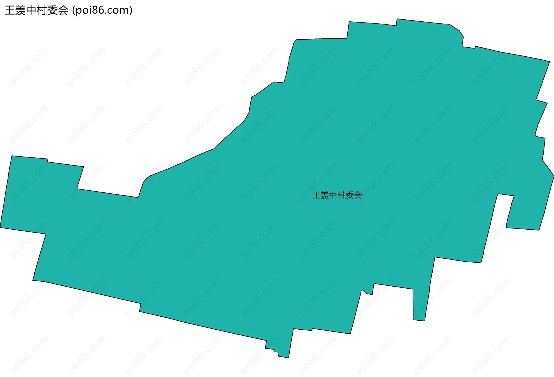王羡中村委会边界地图