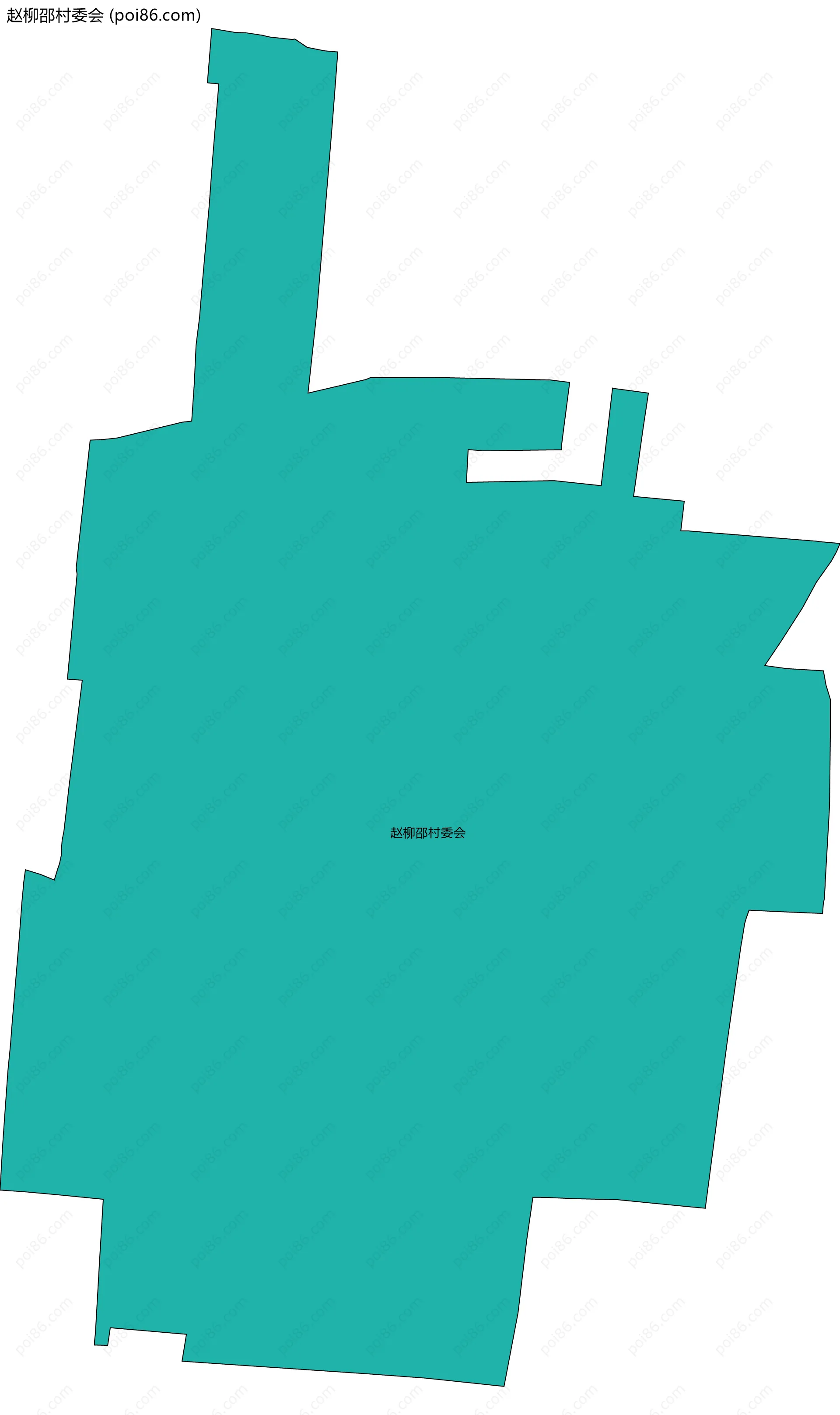 赵柳邵村委会边界地图