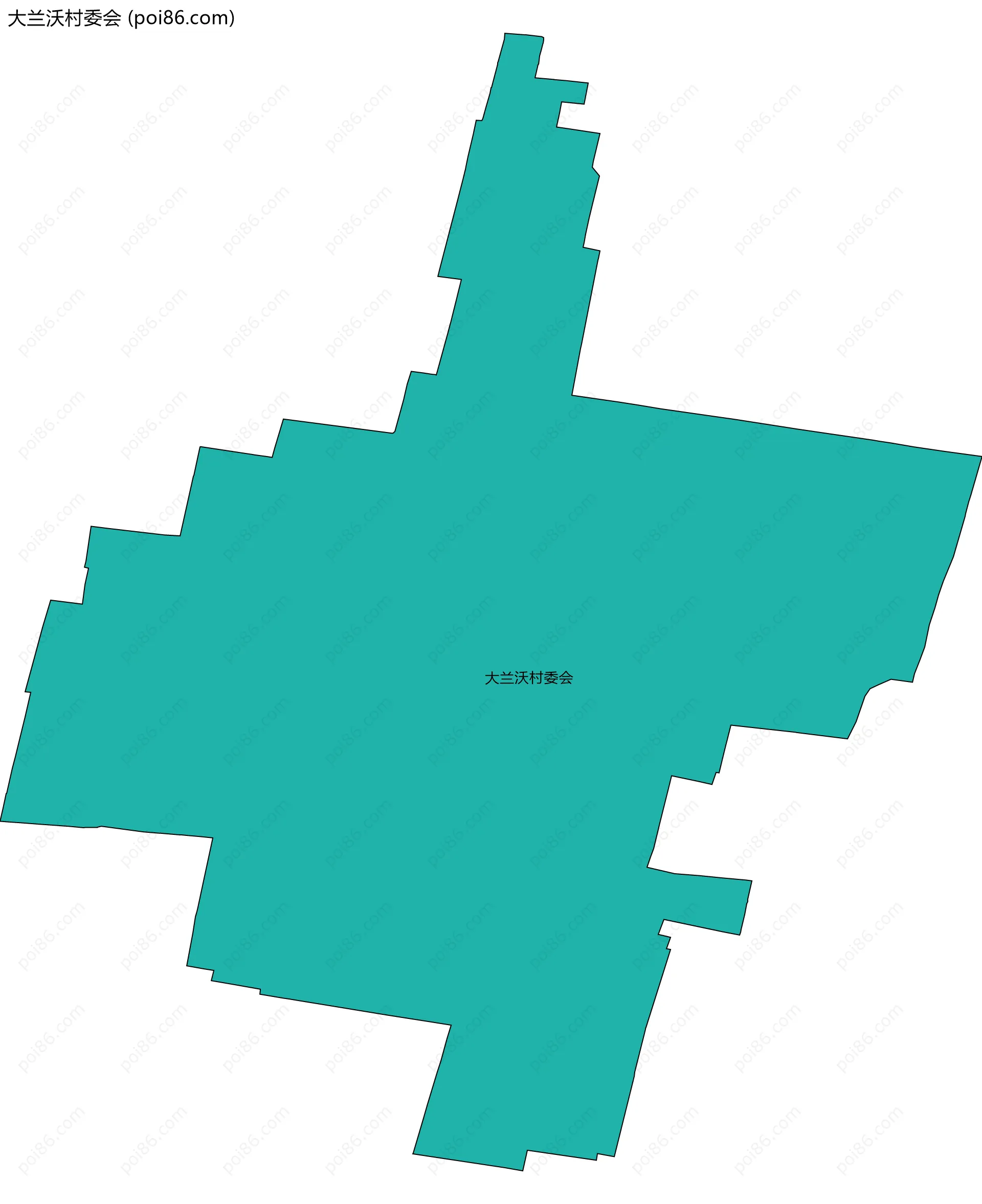 大兰沃村委会边界地图