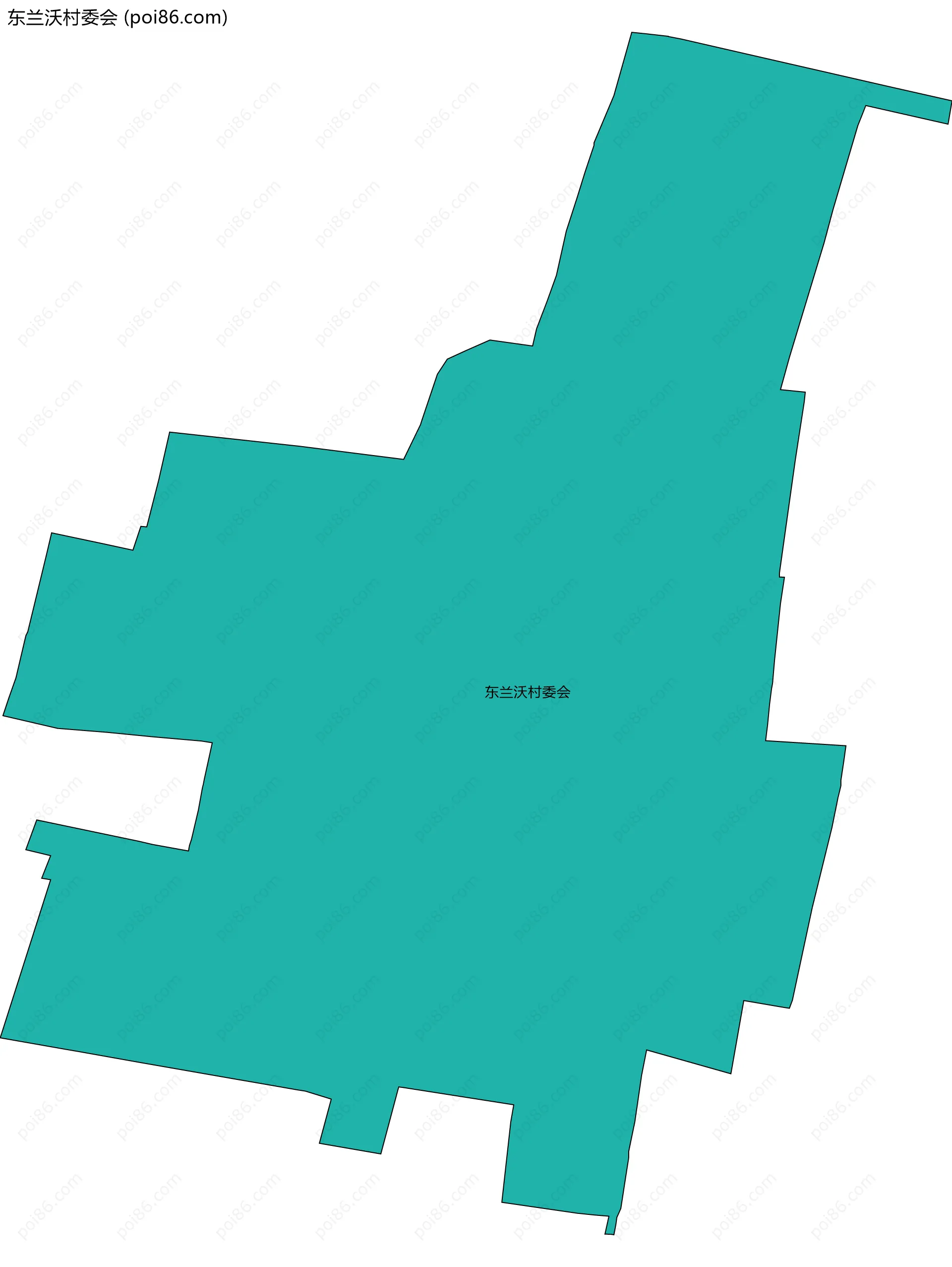 东兰沃村委会边界地图