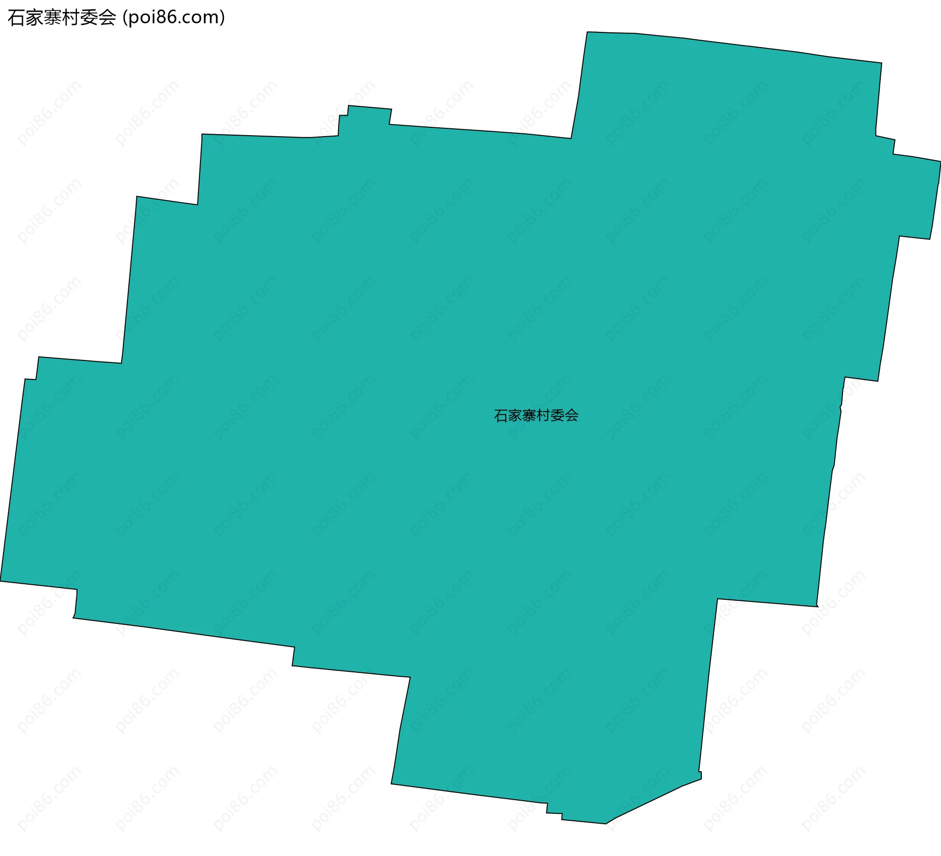 石家寨村委会边界地图