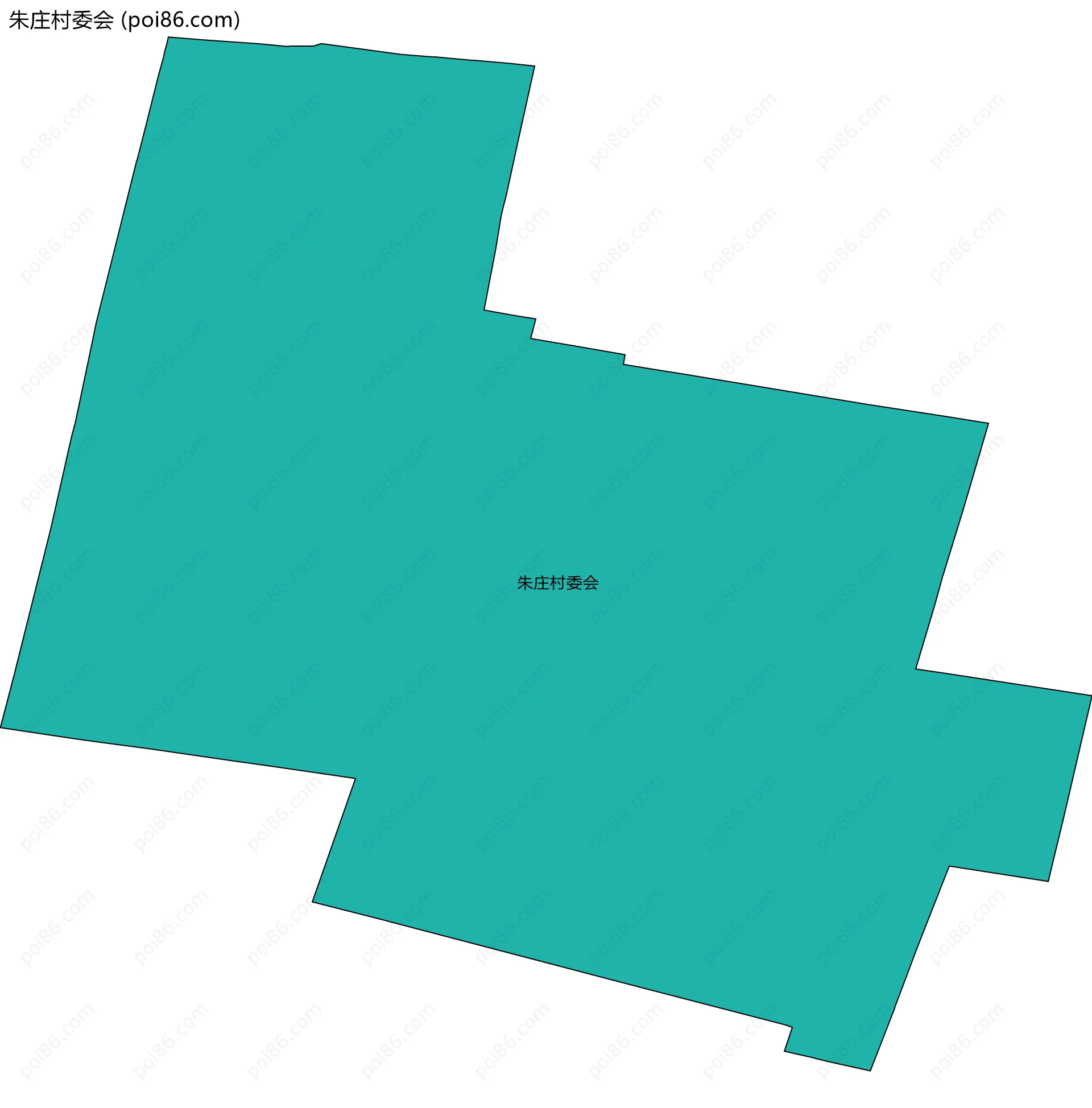朱庄村委会边界地图