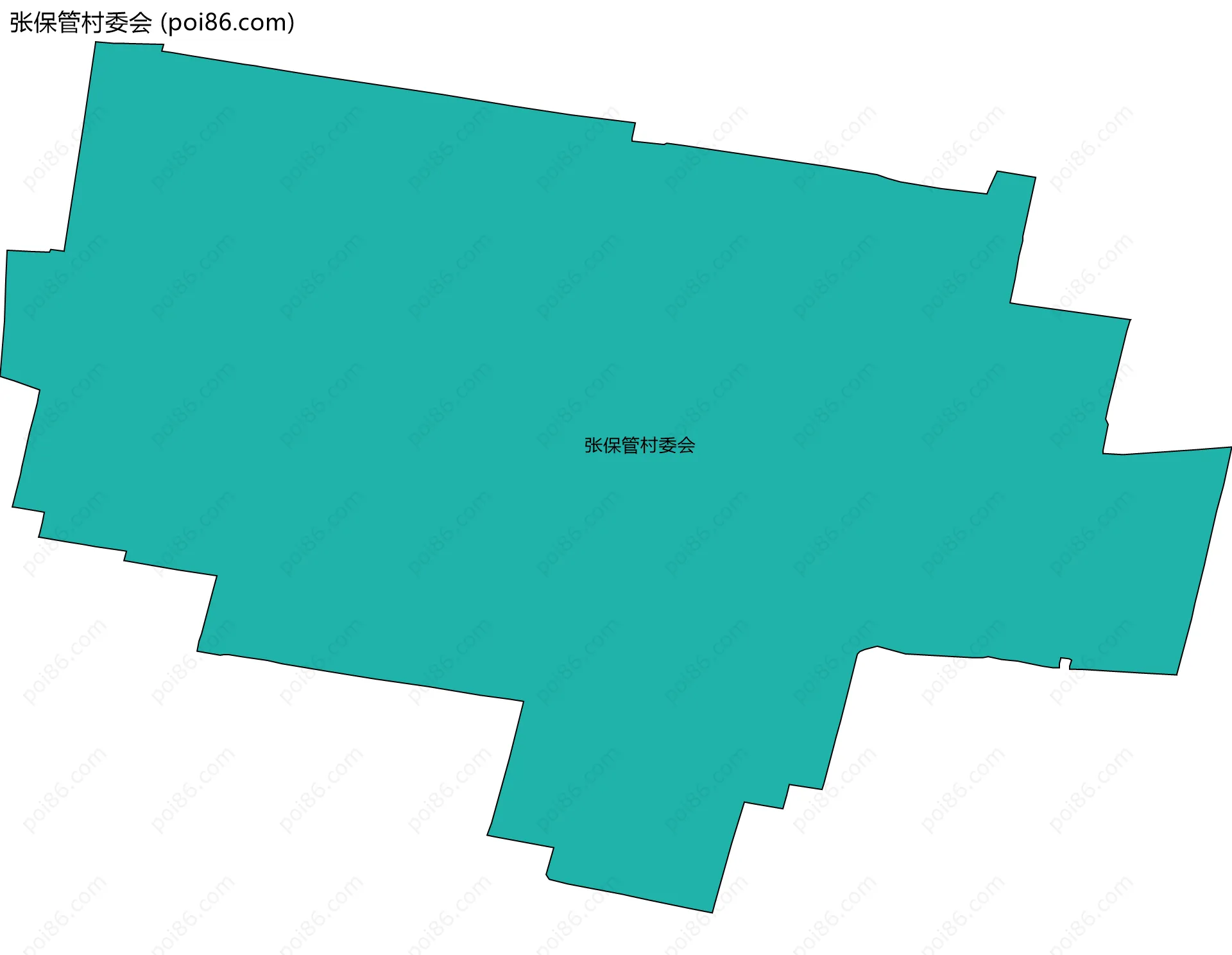 张保管村委会边界地图