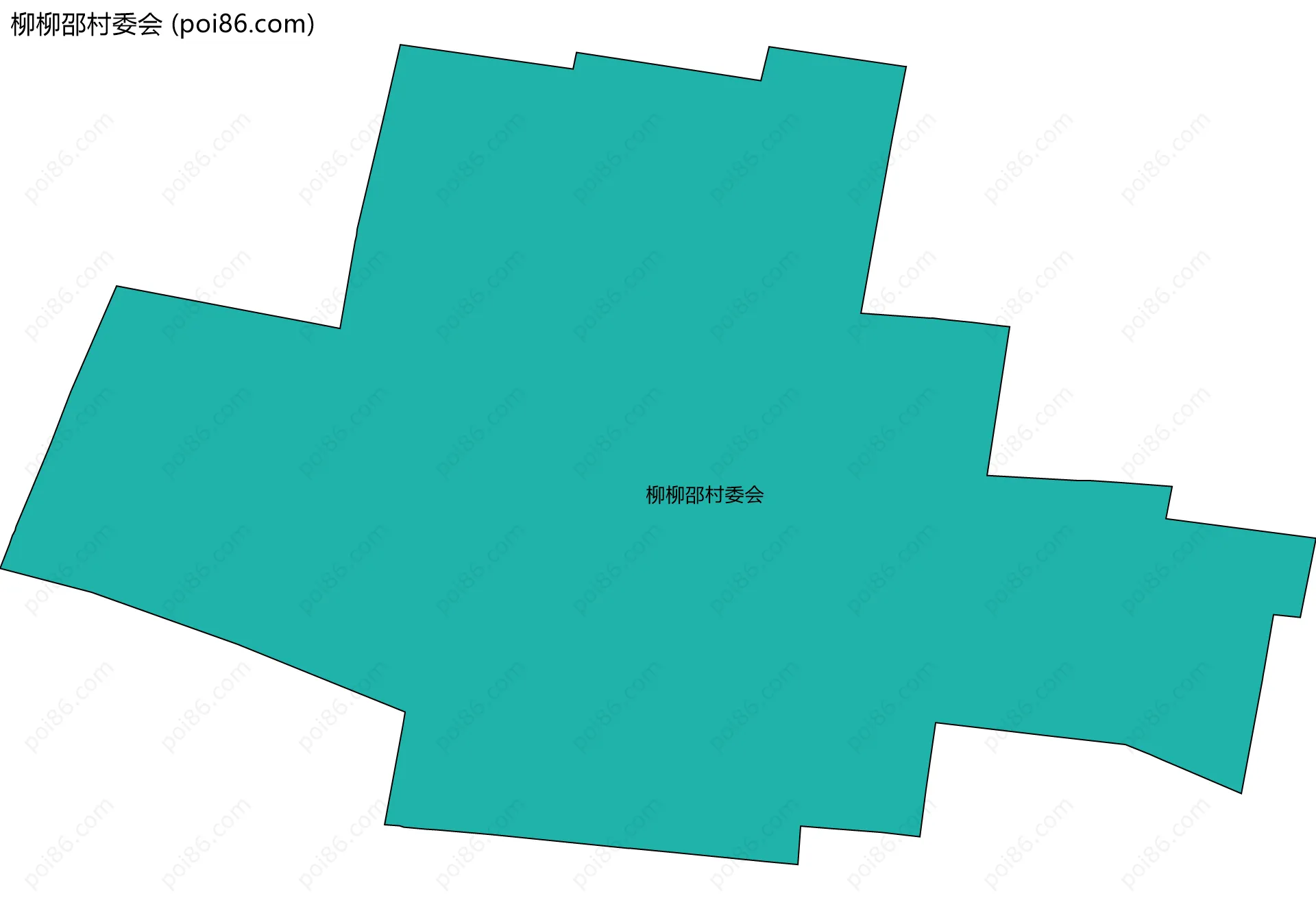 柳柳邵村委会边界地图