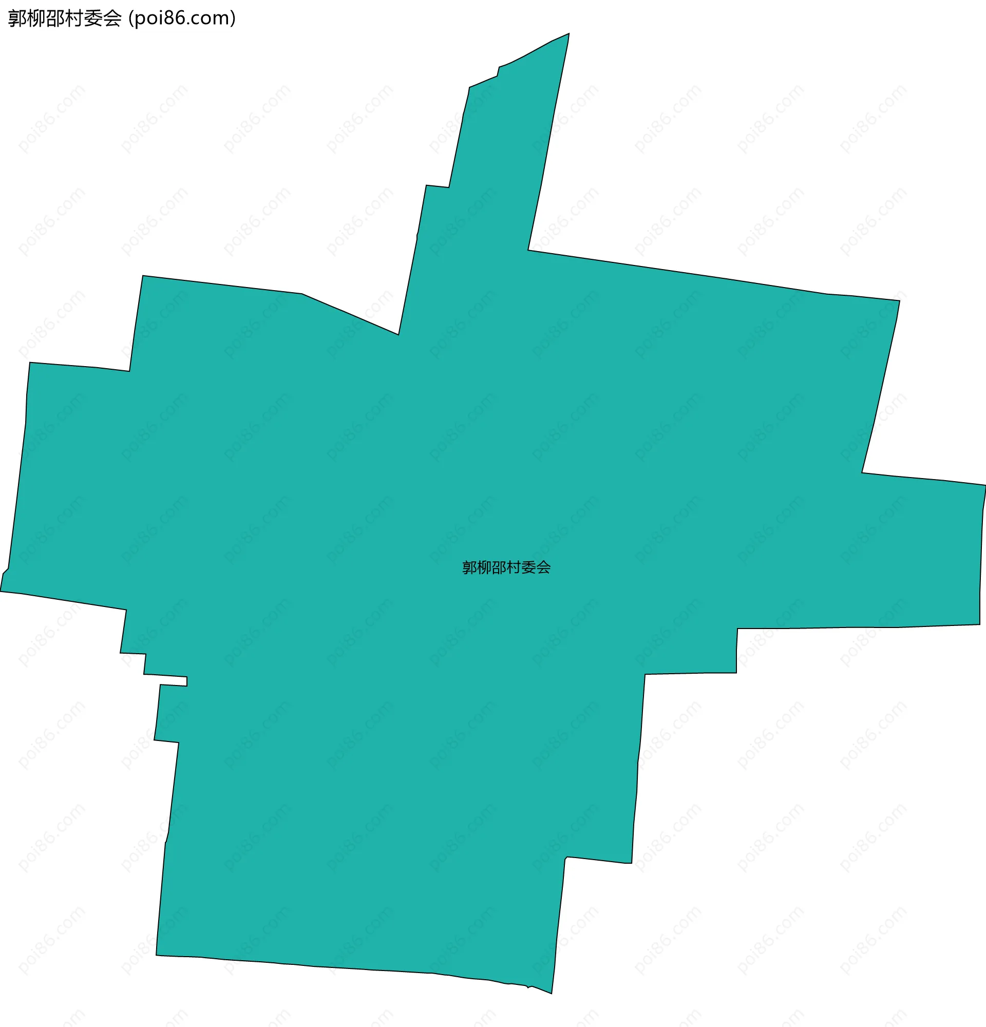 郭柳邵村委会边界地图