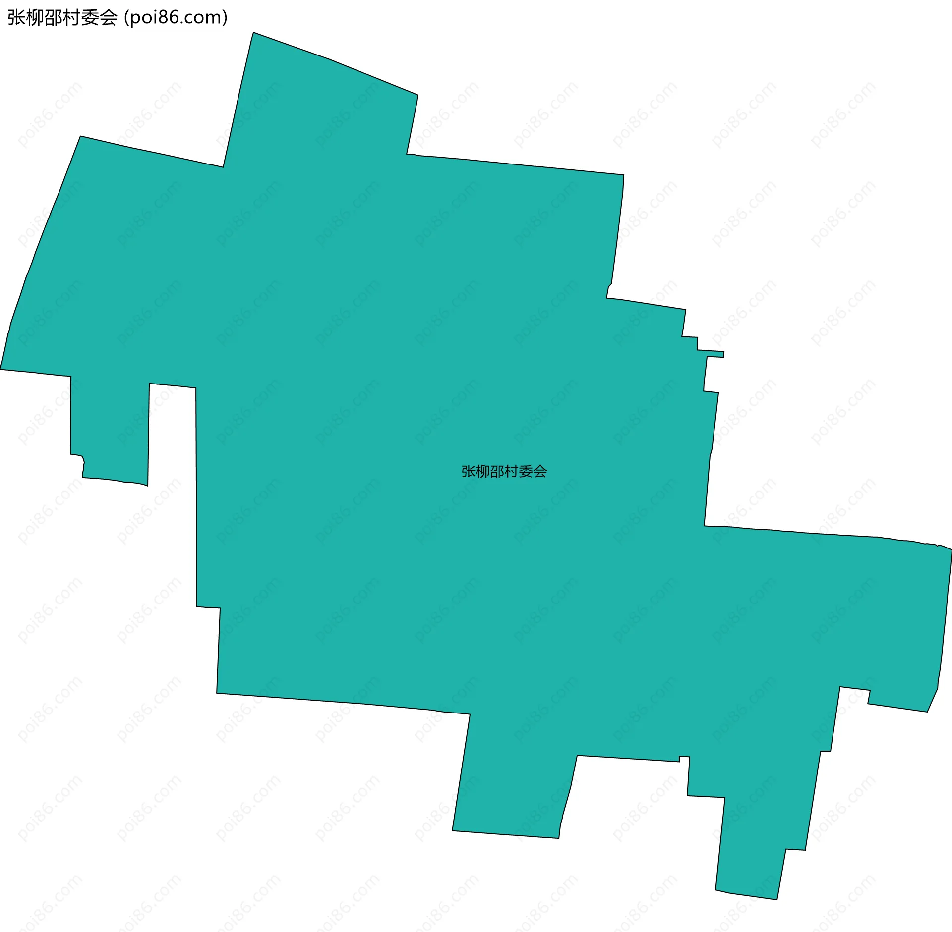 张柳邵村委会边界地图