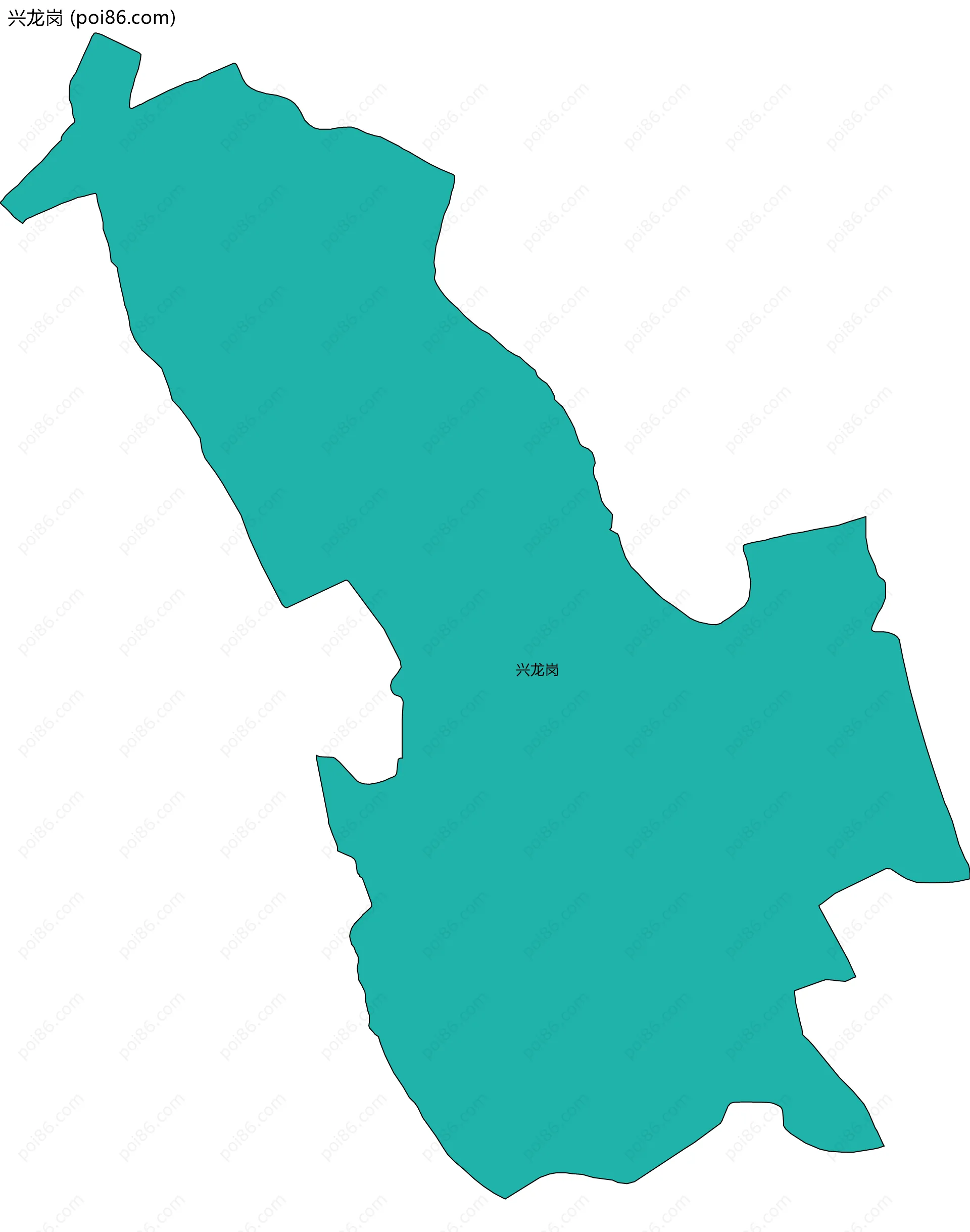 兴龙岗边界地图